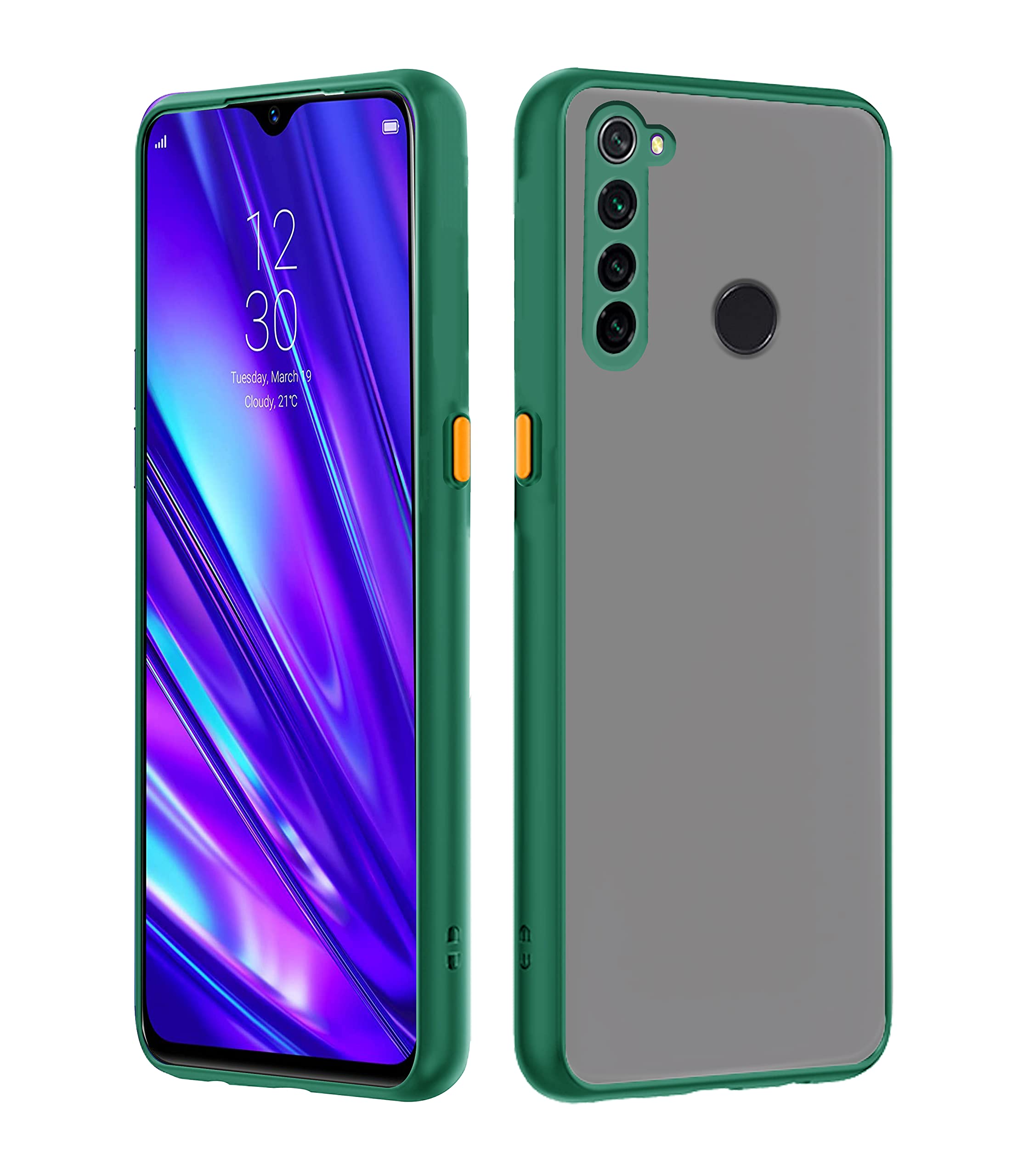 Oppo Realme 5 Pro mobile cover in green by Pikkme