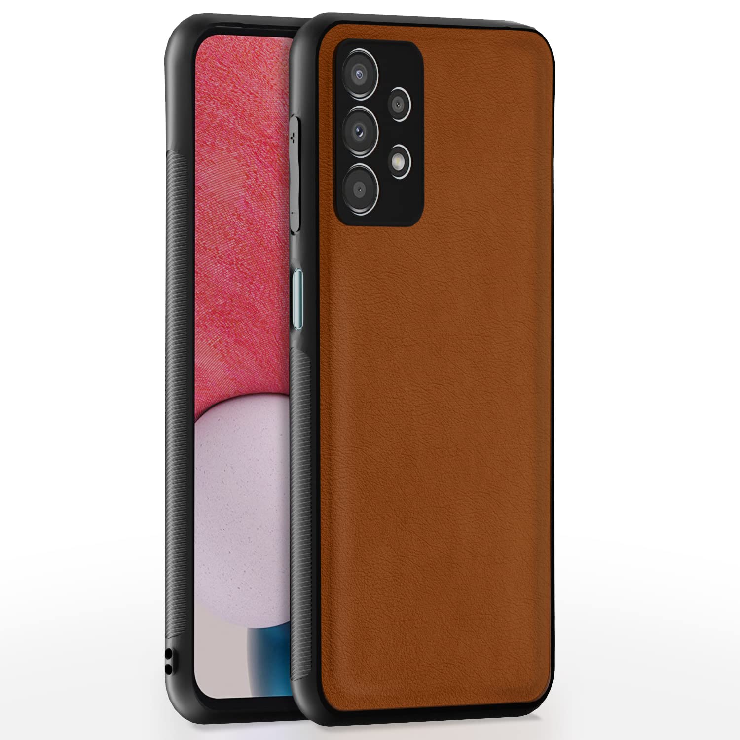 Pikkme Samsung A13 4G Leather camel mobile cover