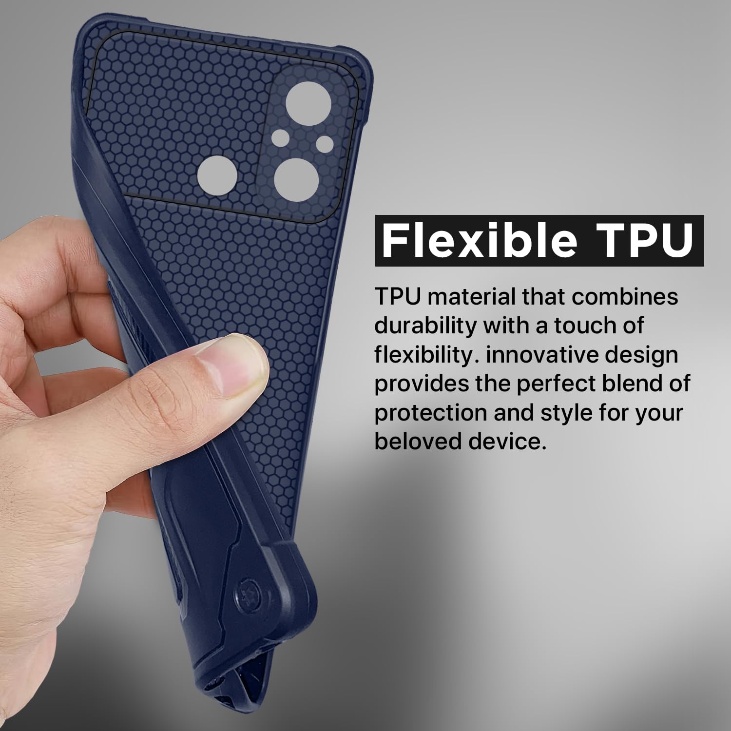Redmi 12C/Poco C55 phone cover in blue by Pikkme – photo 7
