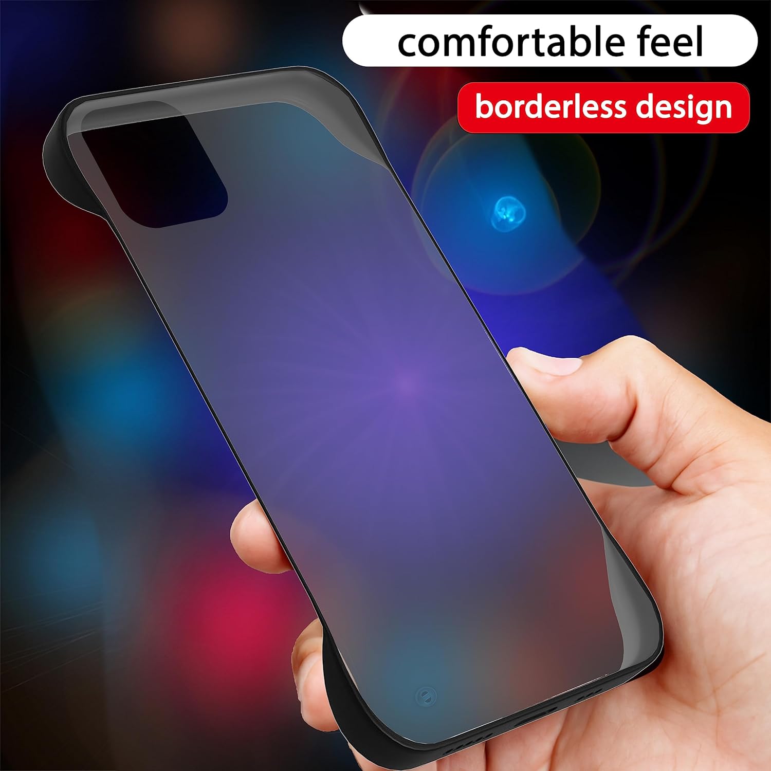 Pikkme iPhone 11 Frameless Back Cover (Black)