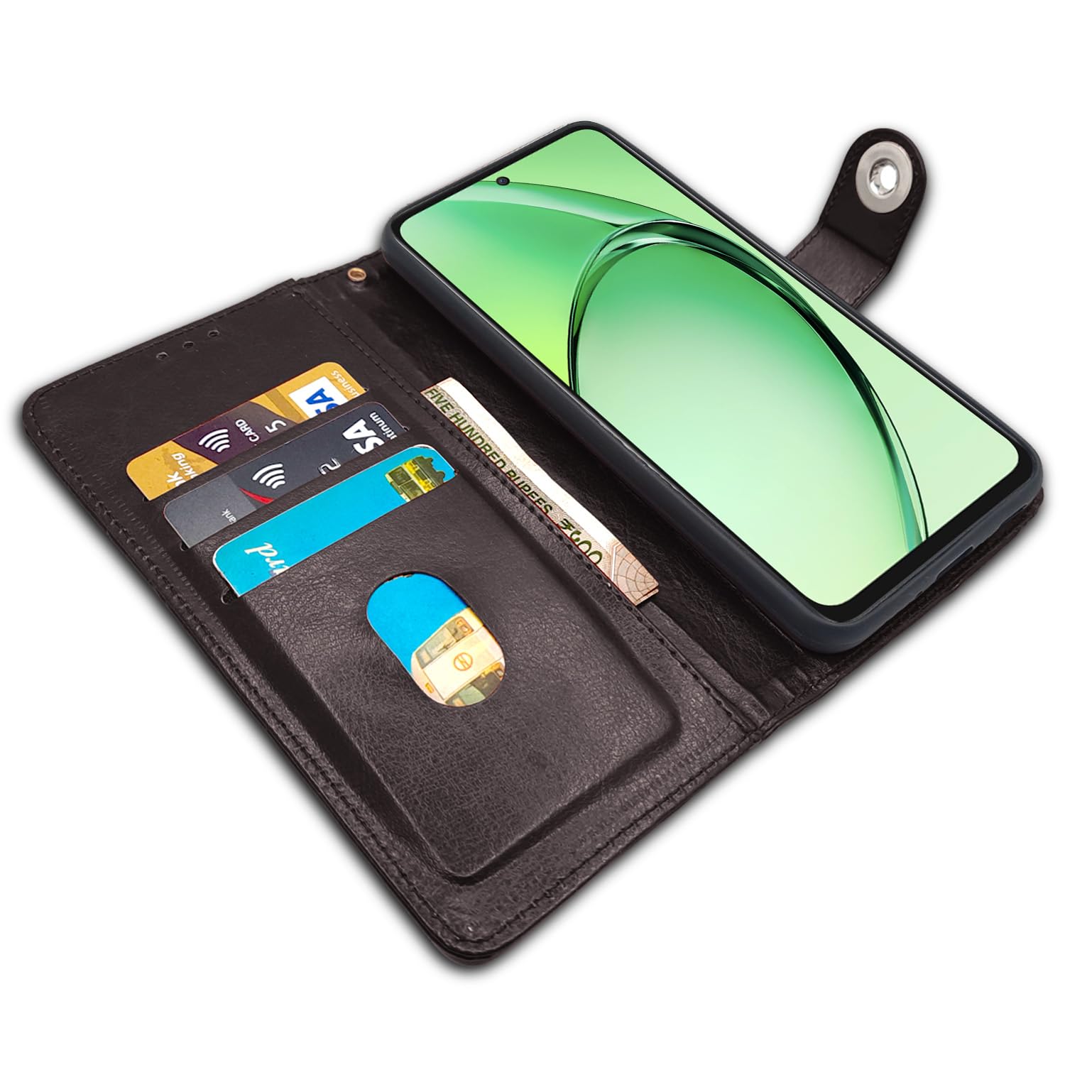 Pikkme Oppo K12x 5G coffee flip case – photo 5