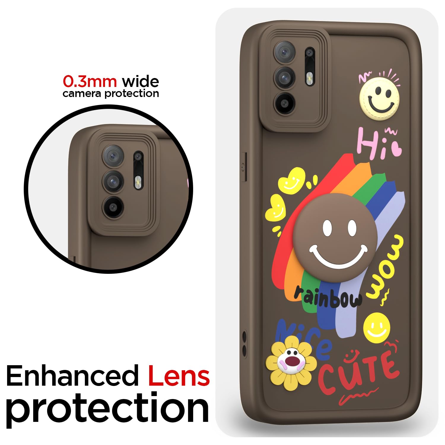 Brown Soft Silicone mobile cover for Oppo F19 Pro Plus 5G – Pikkme – photo 5