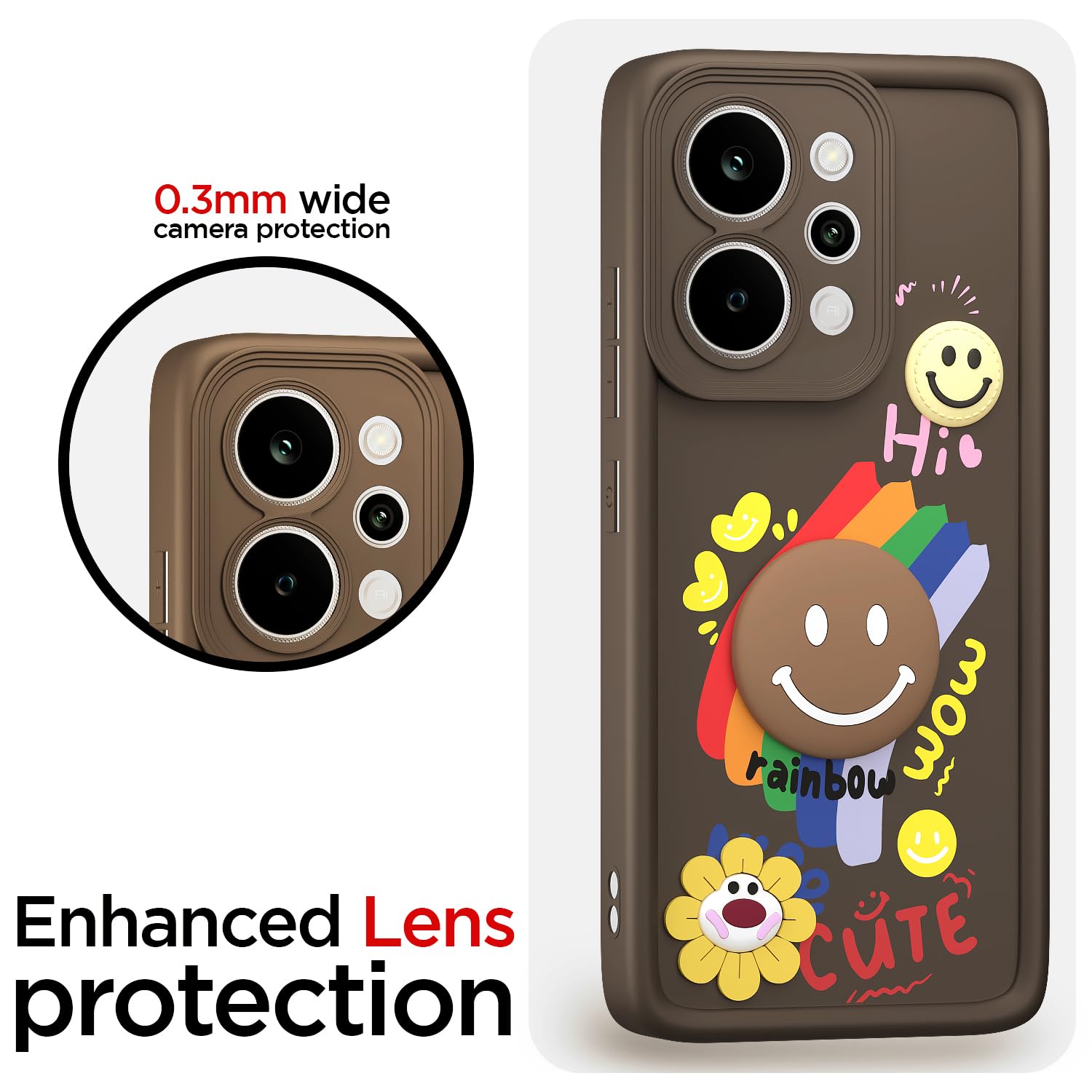 Pikkme Realme P4 Power 5G Soft Silicone brown mobile cover – photo 5