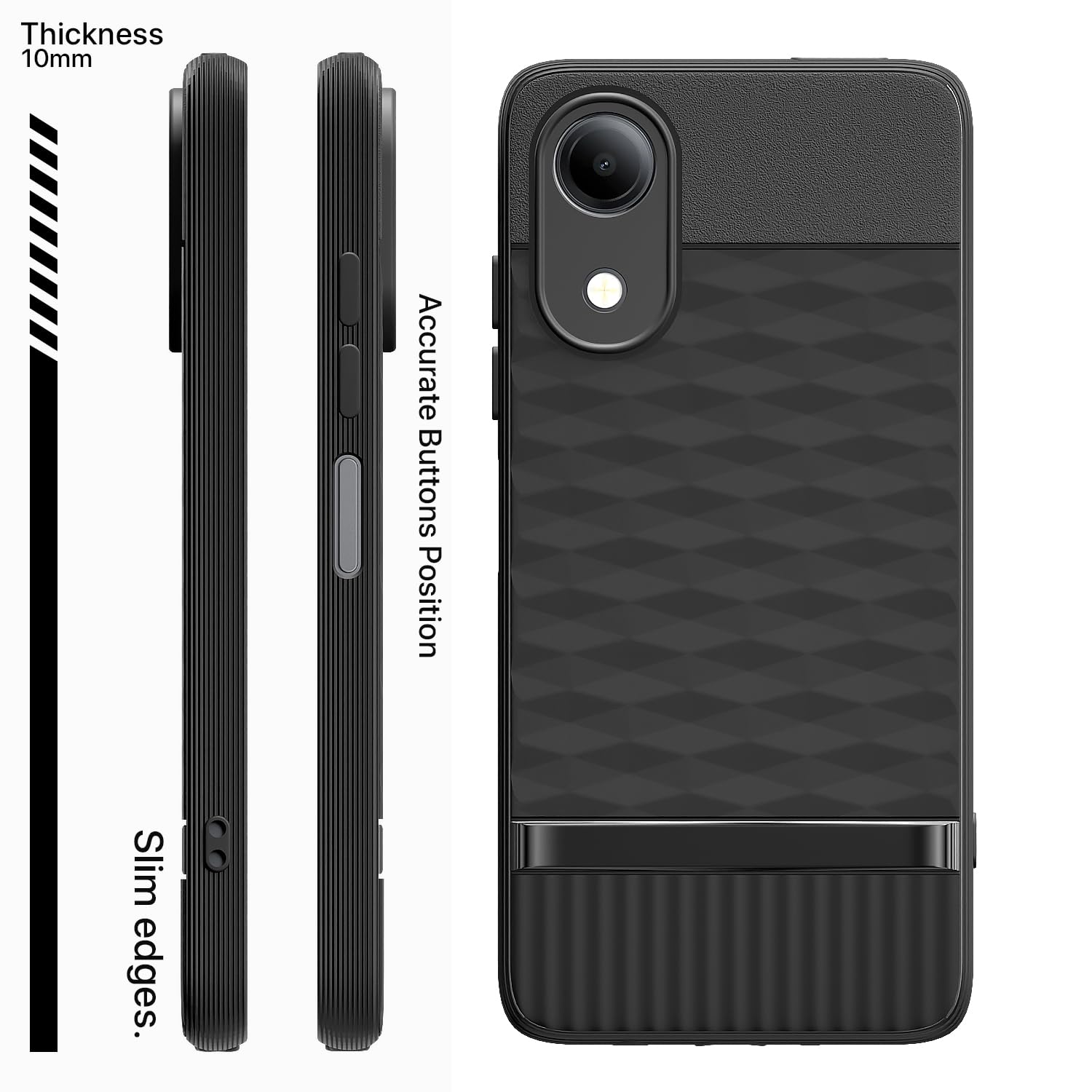 Black phone cover for Vivo T5e – Pikkme – photo 3