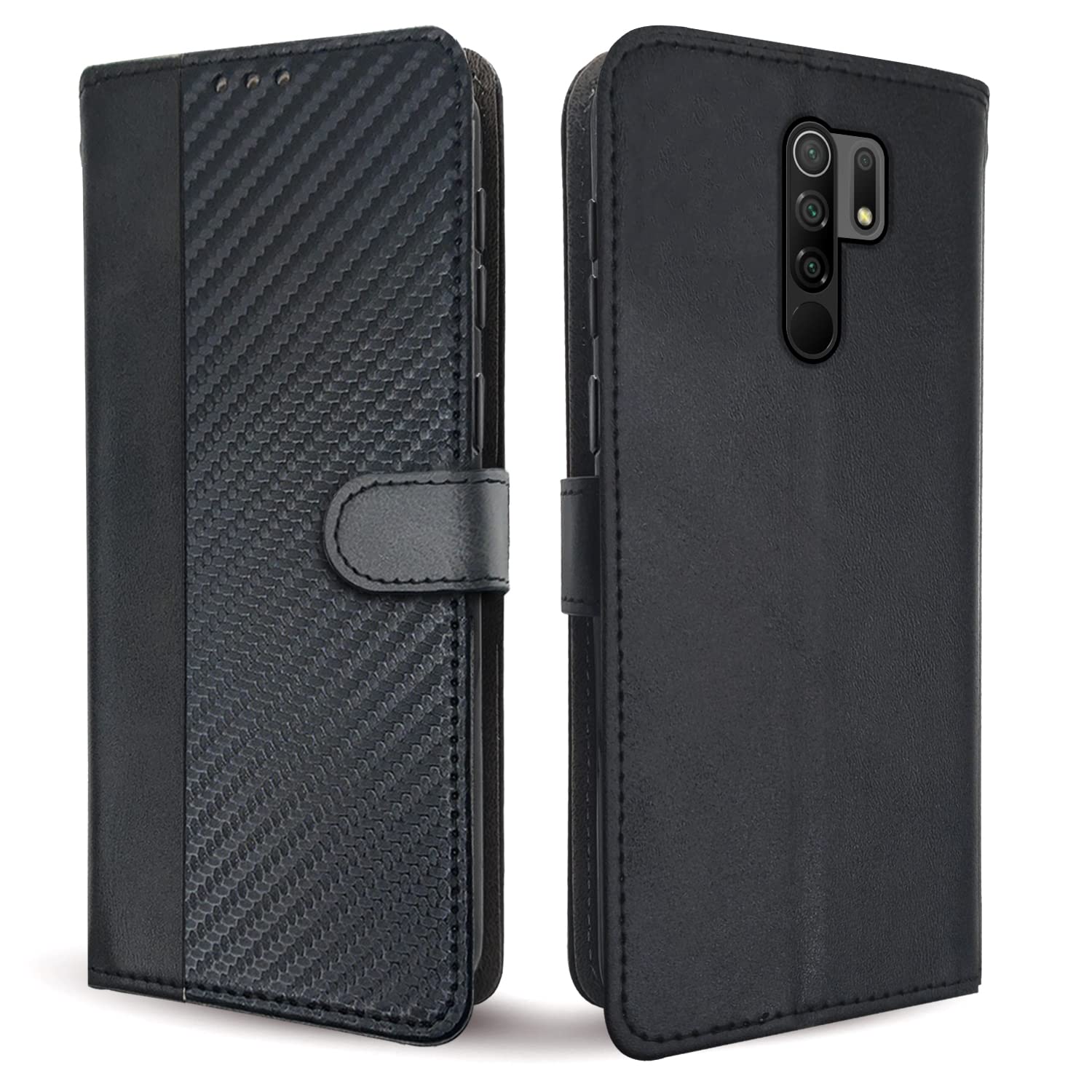 Pikkme Redmi 9 Prime/Poco M2 Wallet black flip case