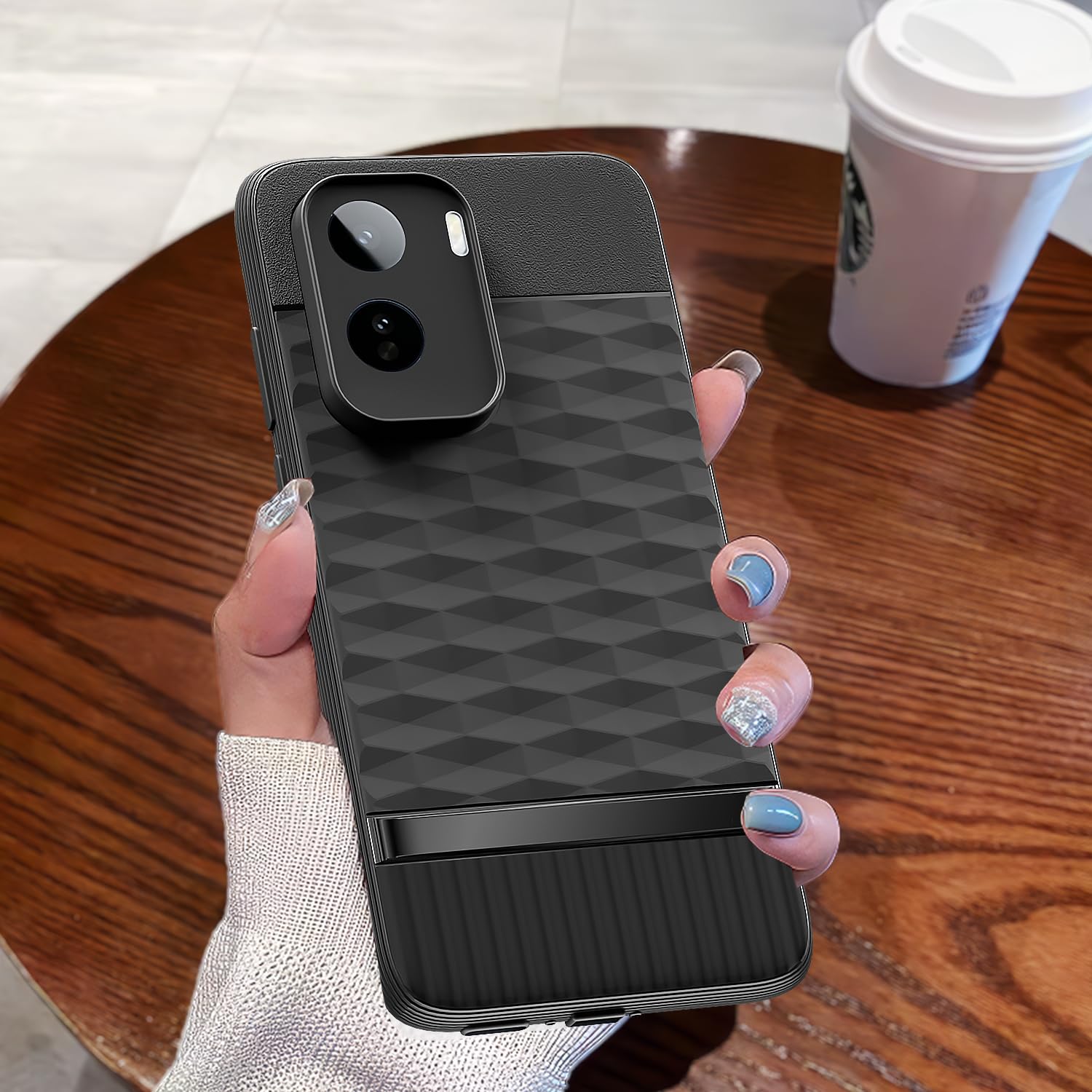 Pikkme Vivo T5 Pro 5G Silicone black mobile back cover – photo 7