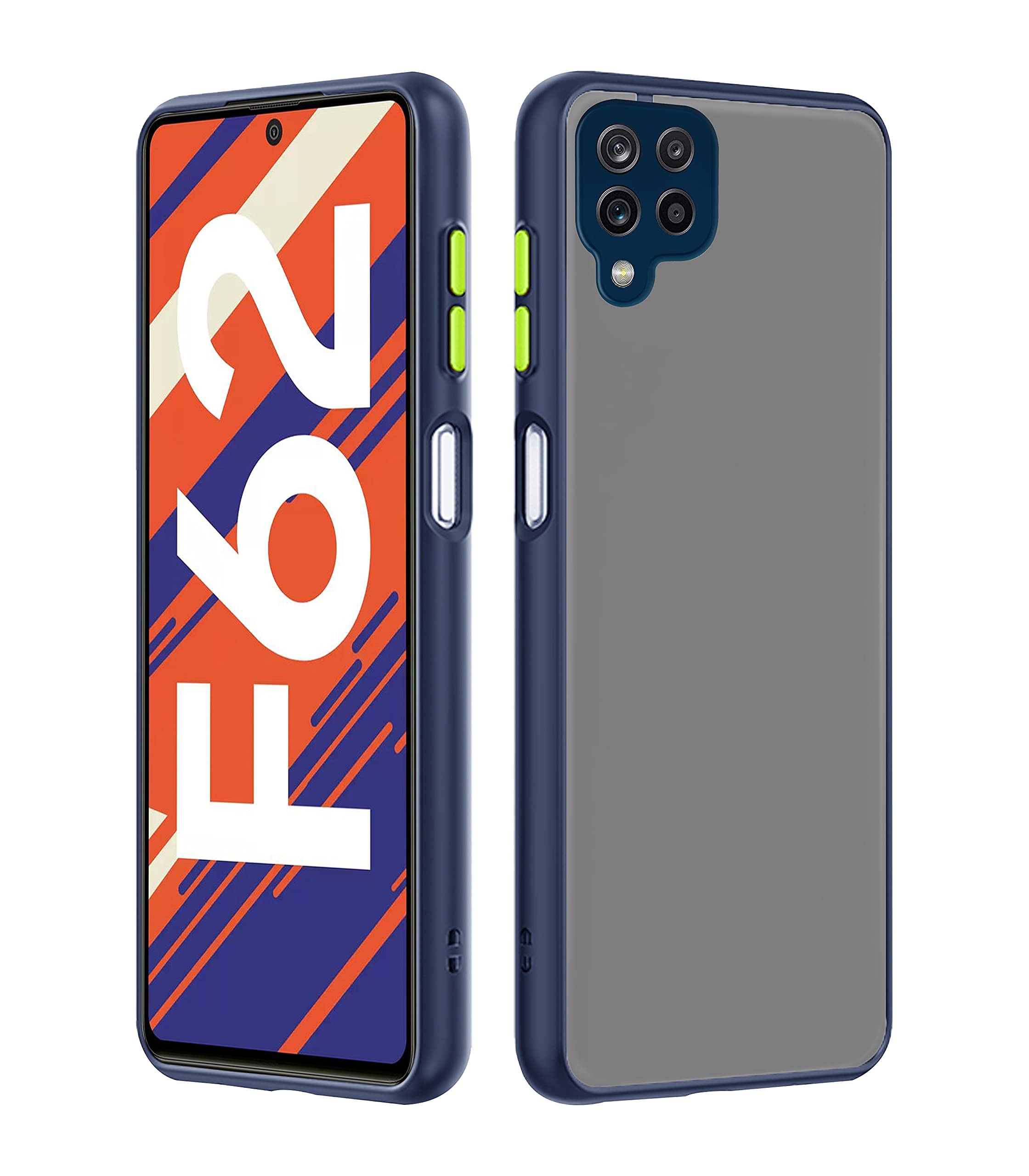 Pikkme Samsung F62 Hybrid blue mobile back cover