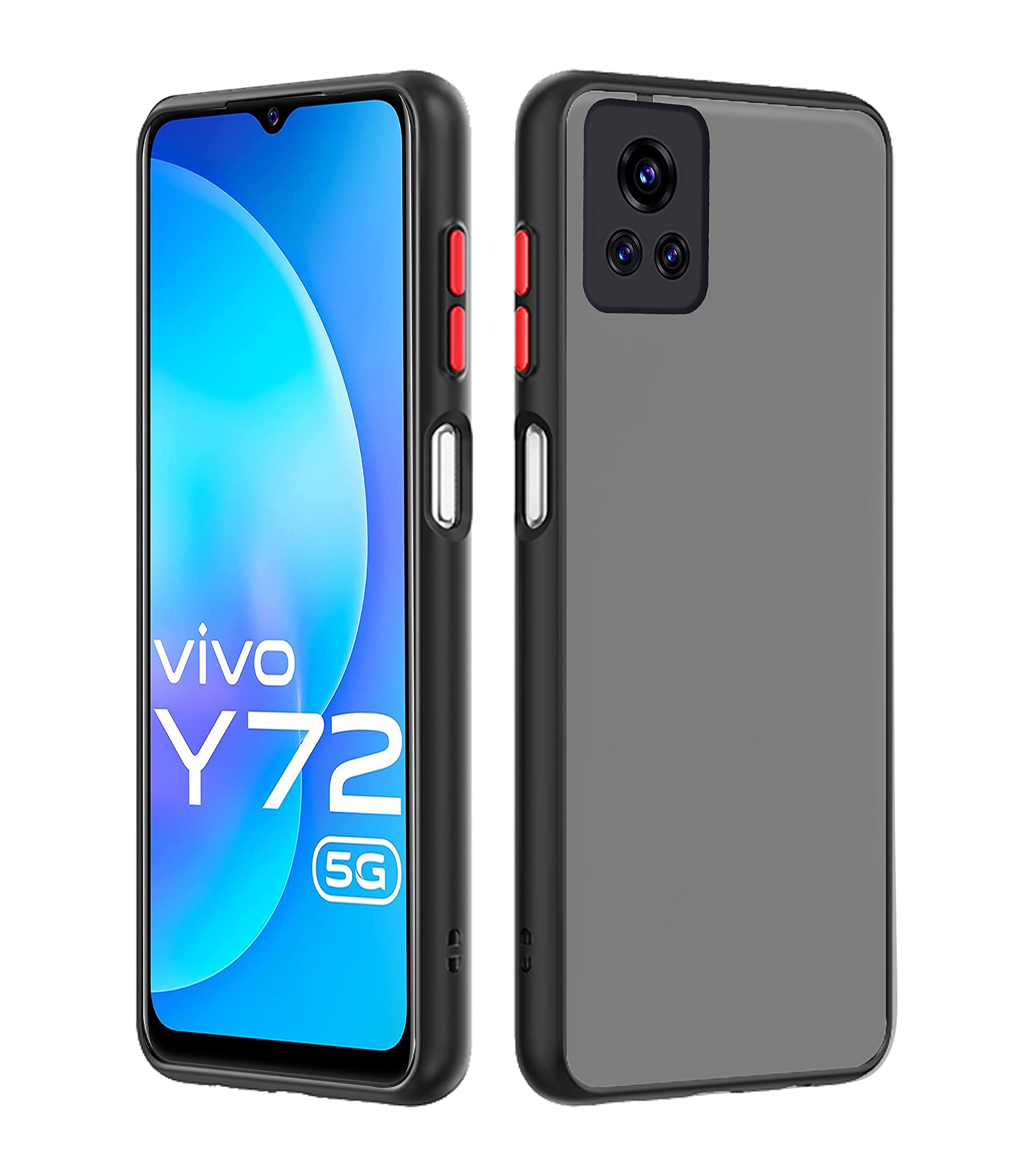 Pikkme Vivo Y72 5G/Y31s black phone cover