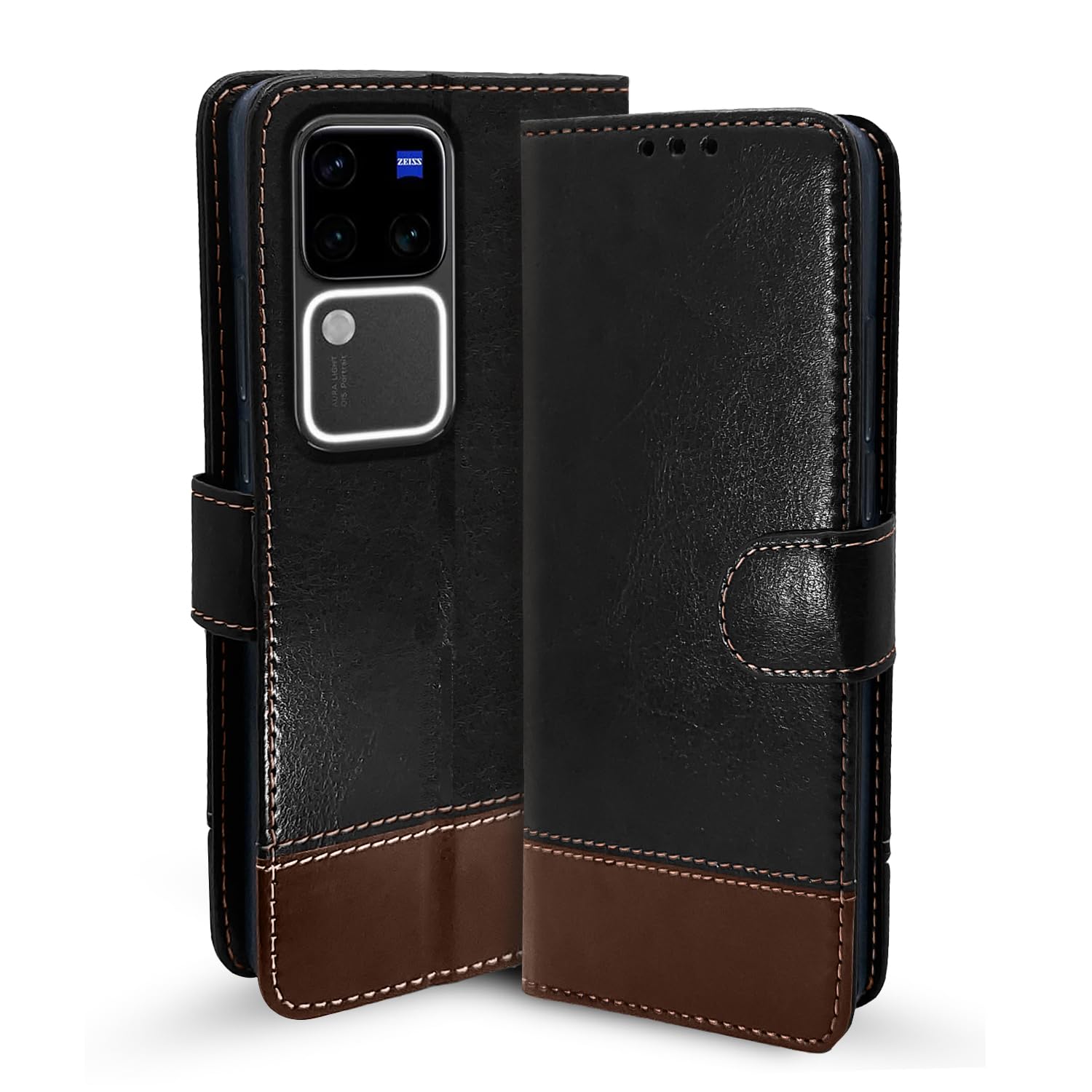 Black mobile flip cover for Vivo V30 Pro 5G – Pikkme