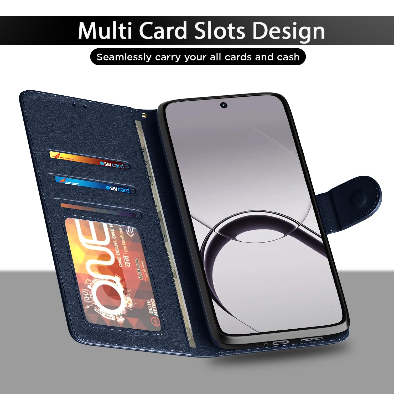 Blue Wallet flip case for Realme 16T 5G – Pikkme – photo 5
