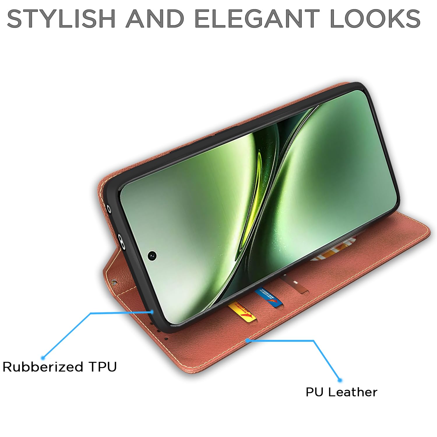 Pikkme brown Magnetic flip cover for Vivo X200 5G – photo 5