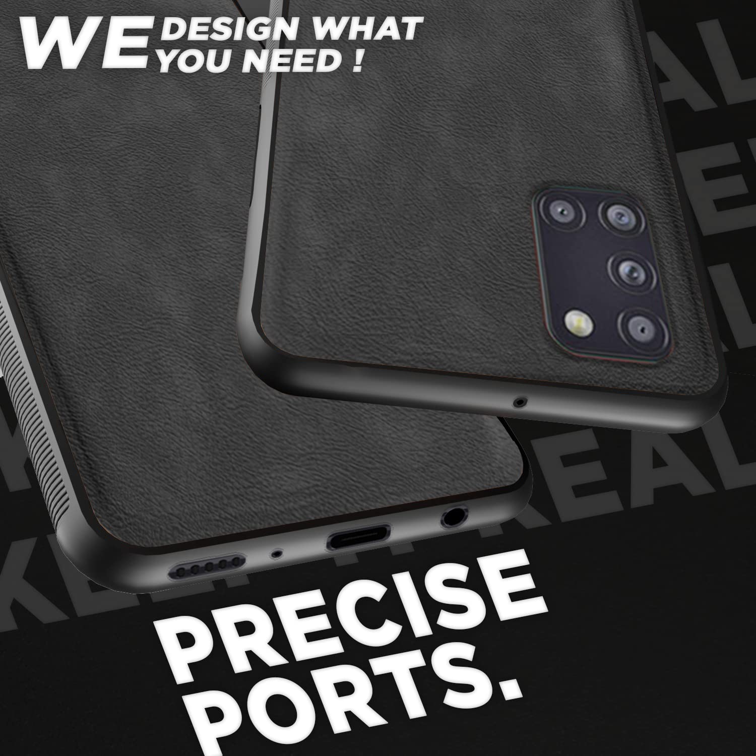 Samsung A31 Leather mobile cover in grey by Pikkme – photo 4