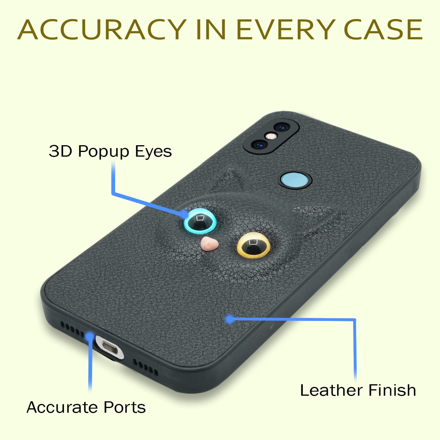 Black mobile cover for Mi A2 – Pikkme – photo 3