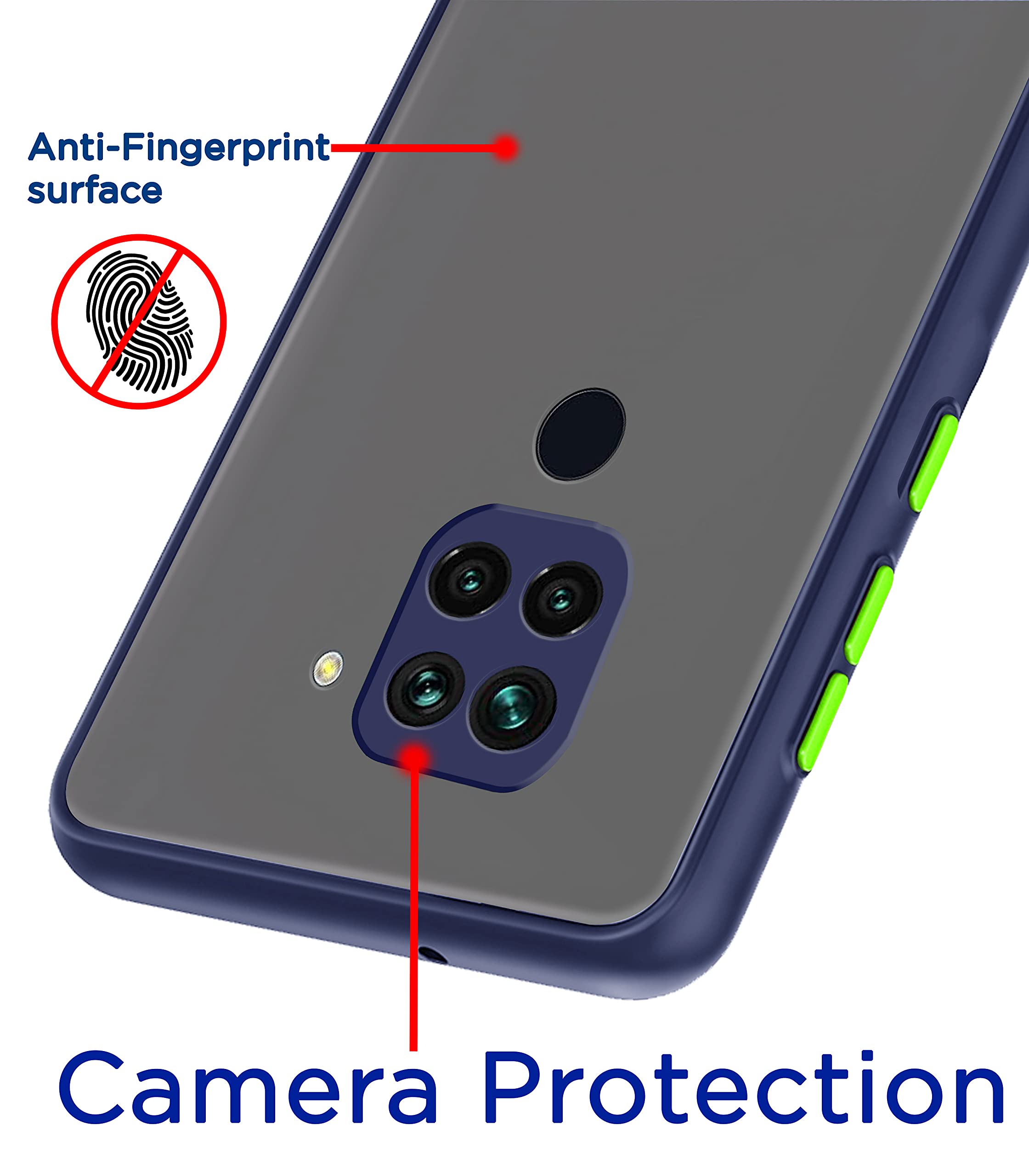 Redmi Note 9 phone cover in blue by Pikkme – photo 2