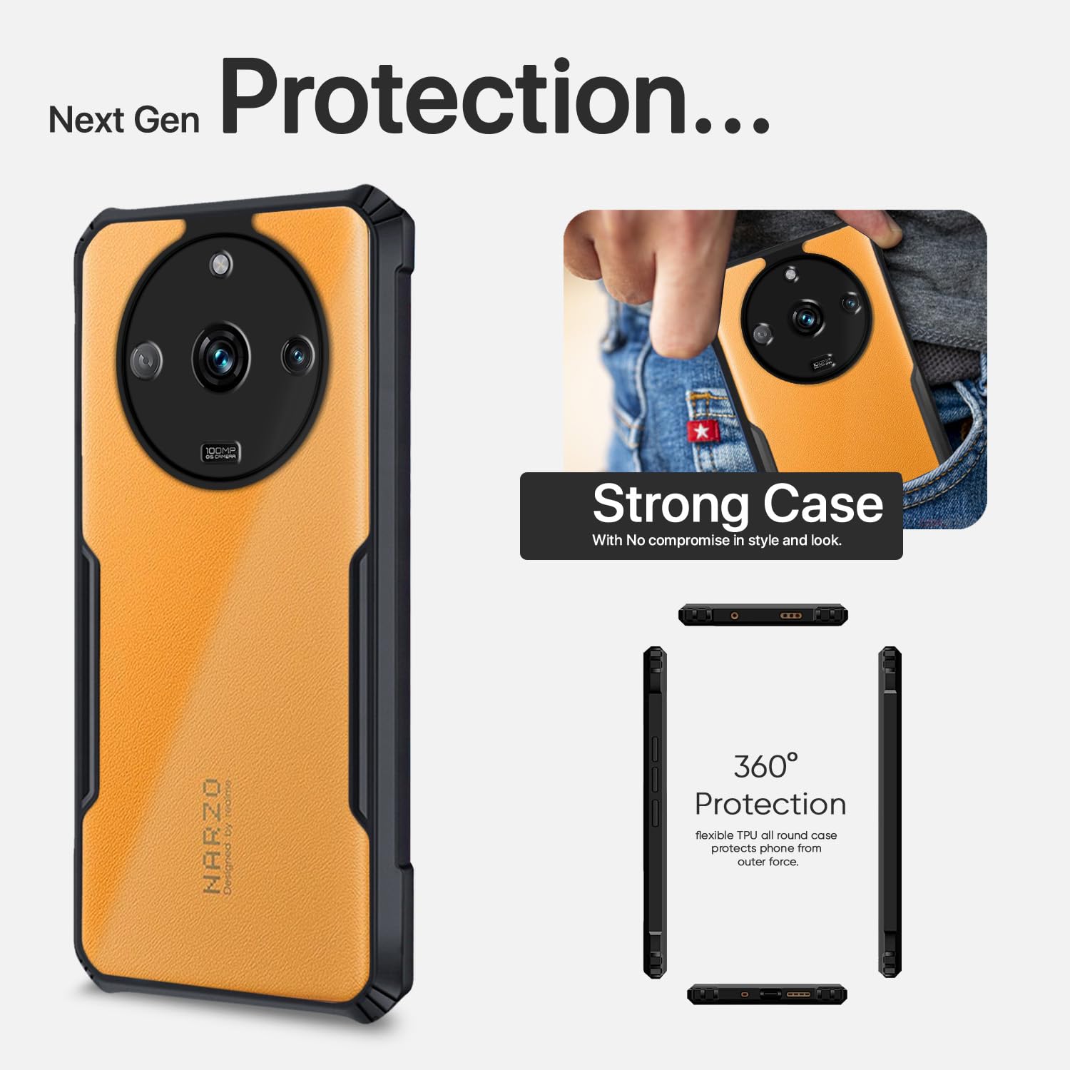 Pikkme black phone cover for Realme Narzo 60 Pro 5G – photo 7