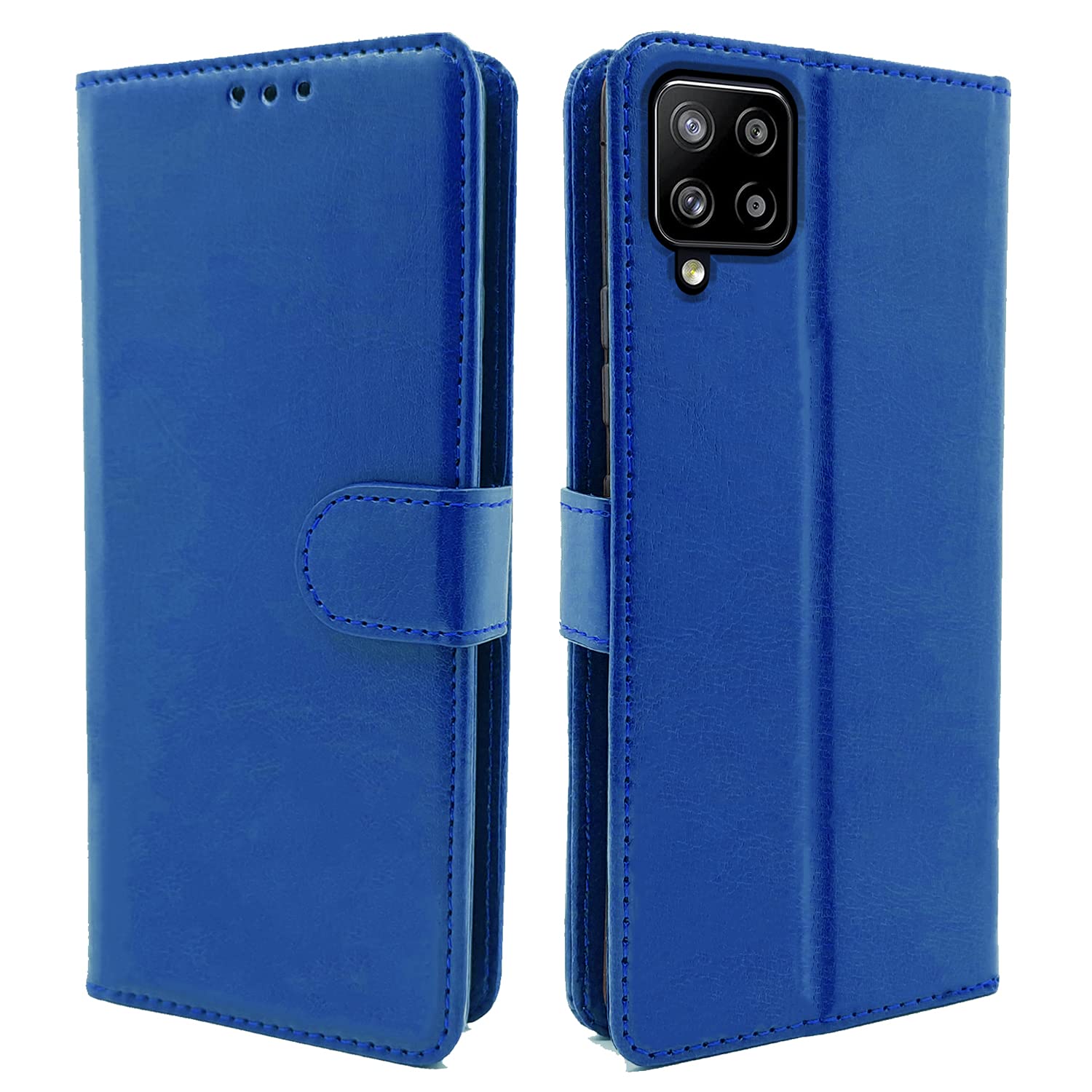Samsung M42 Wallet flip case in blue by Pikkme