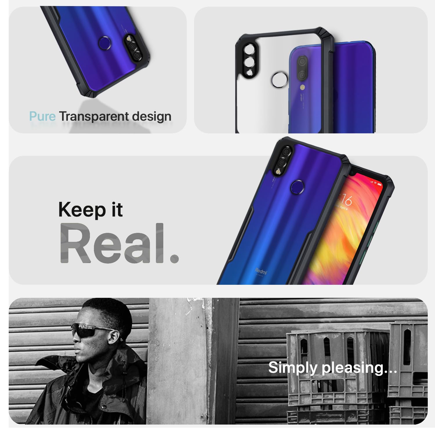Pikkme Redmi Note 7 / Note 7 Pro/Note 7S Eagle Back Cover (Black)