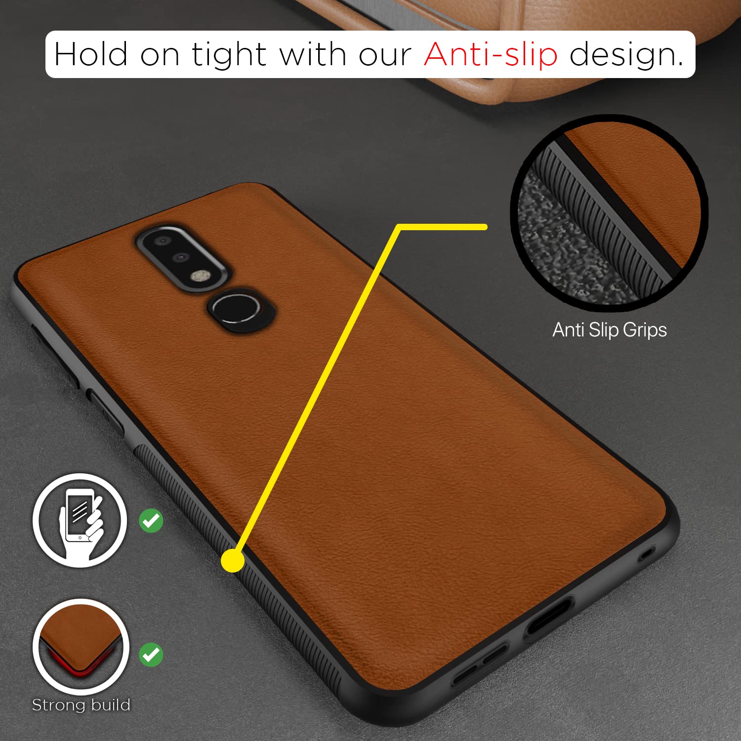 Pikkme Nokia 6.1 Plus camel mobile cover – photo 2