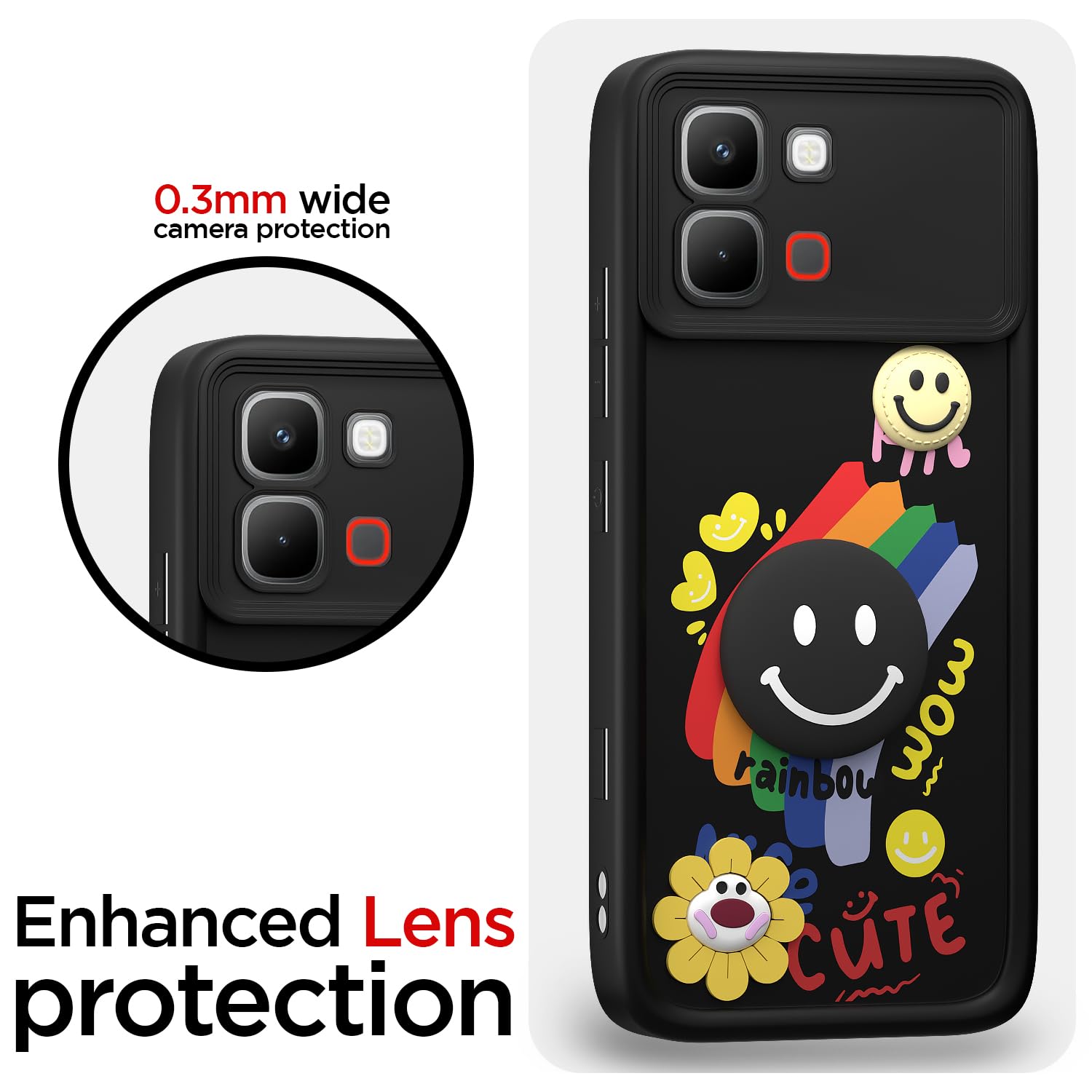 Pikkme black Soft Silicone mobile back cover for Infinix Note Edge 5G – photo 5