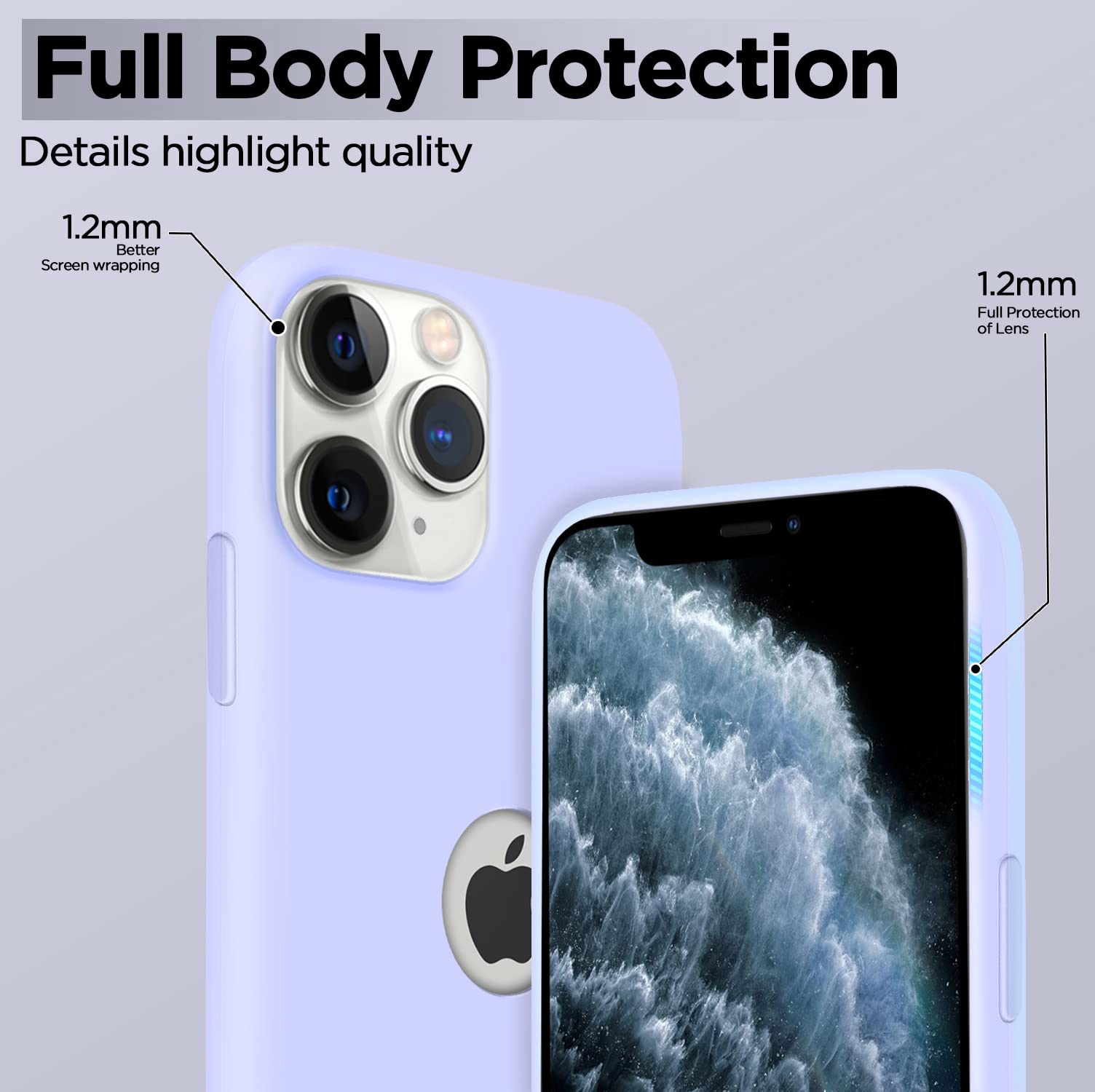 iPhone 11 Pro mobile back cover in elegant purple by Pikkme – photo 3