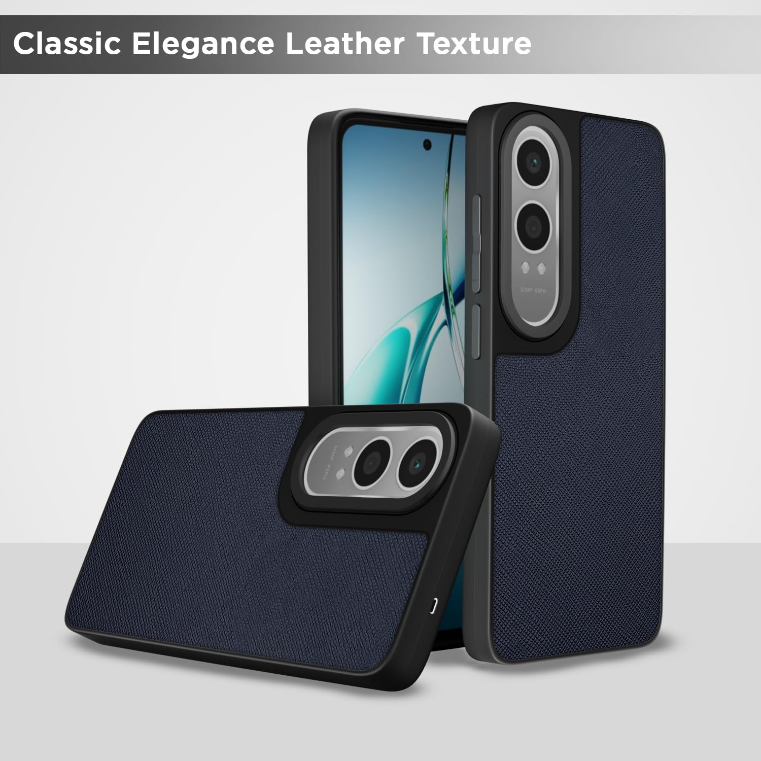 Pikkme OnePlus Nord Ce 4 Lite 5G Indian Leather Back Cover (Blue)