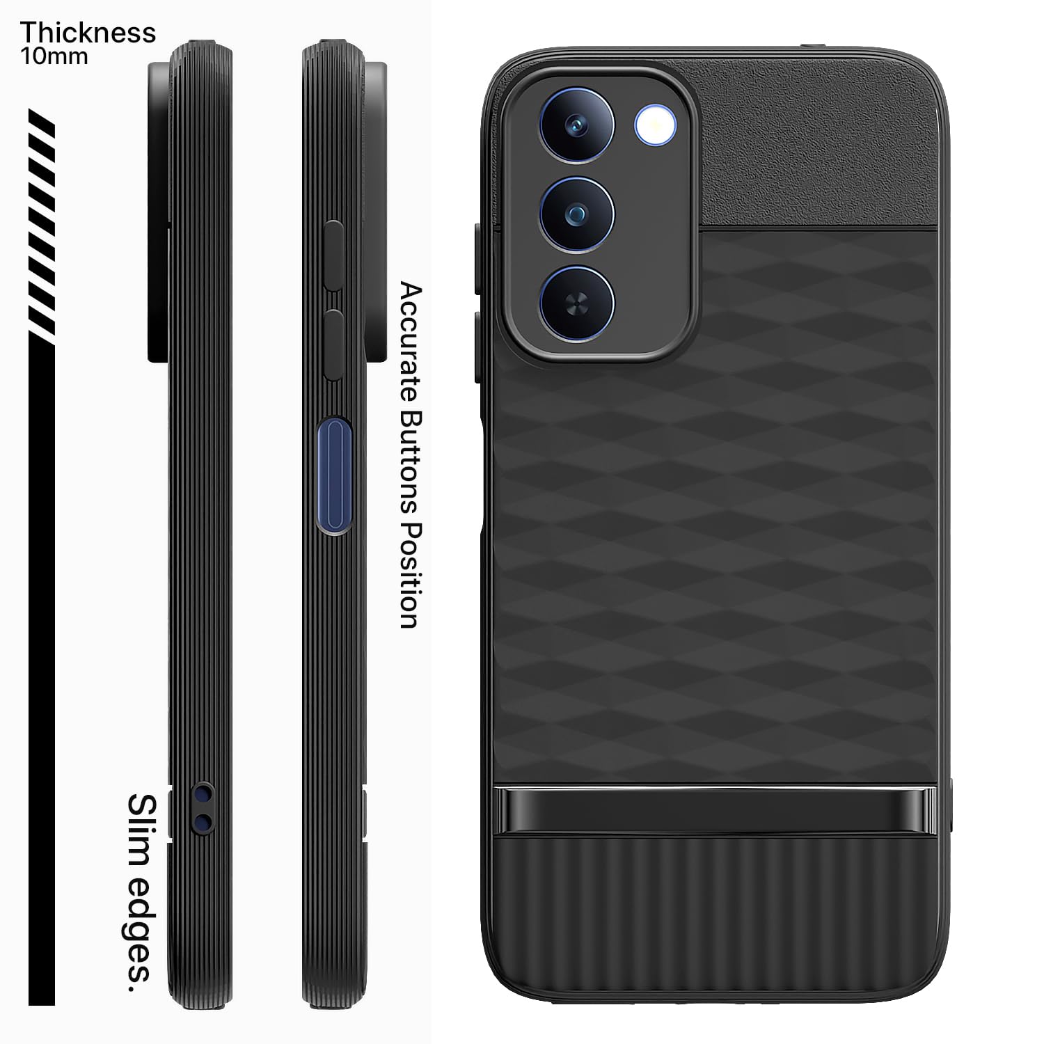 Pikkme Realme P4 Lite 5G Silicone black mobile cover – photo 3