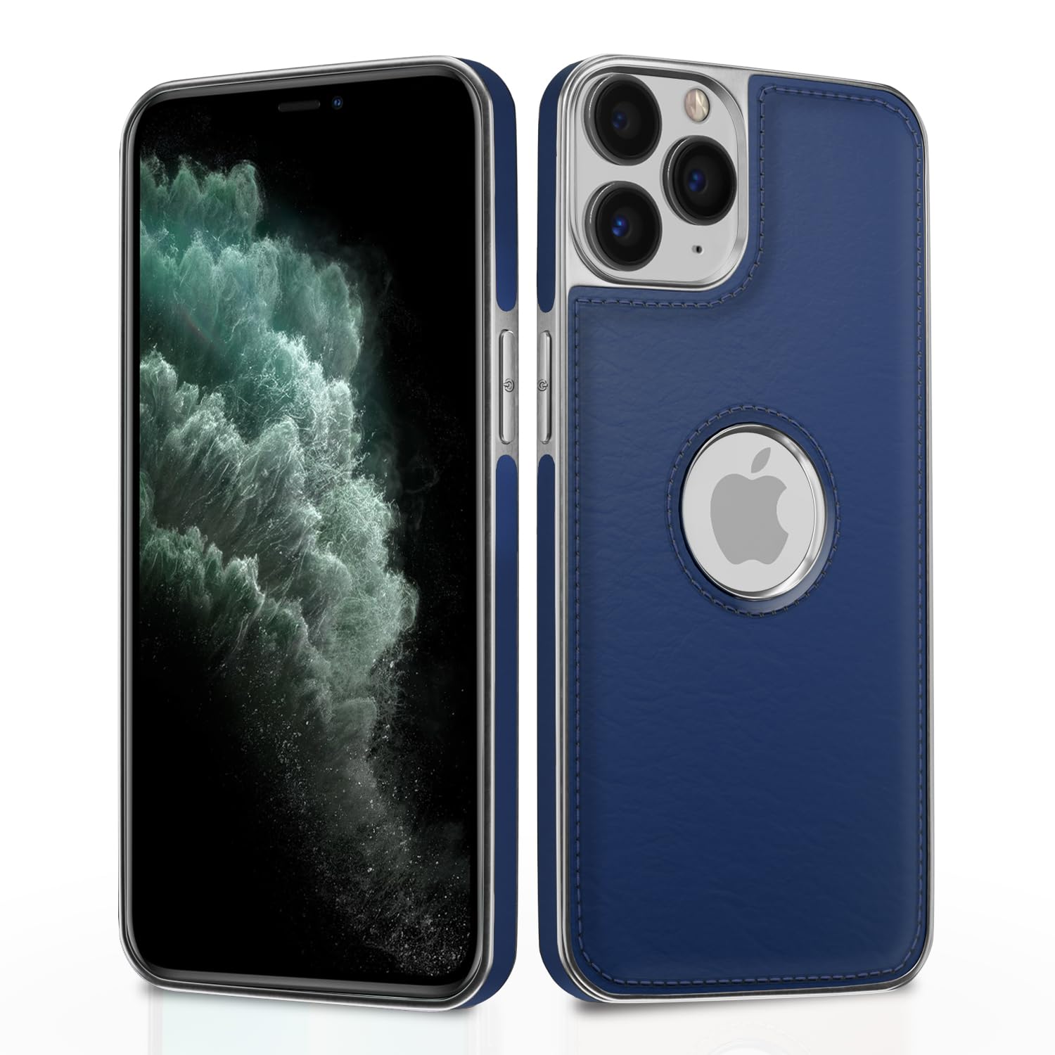 Chrome blue mobile back cover for iPhone 11 Pro Max – Pikkme