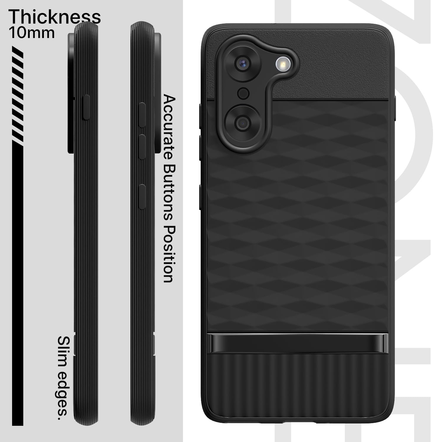 Pikkme OnePlus Nord Ce 5 5G Soft Flexible Shockproof Gencase Back Cover (Black)