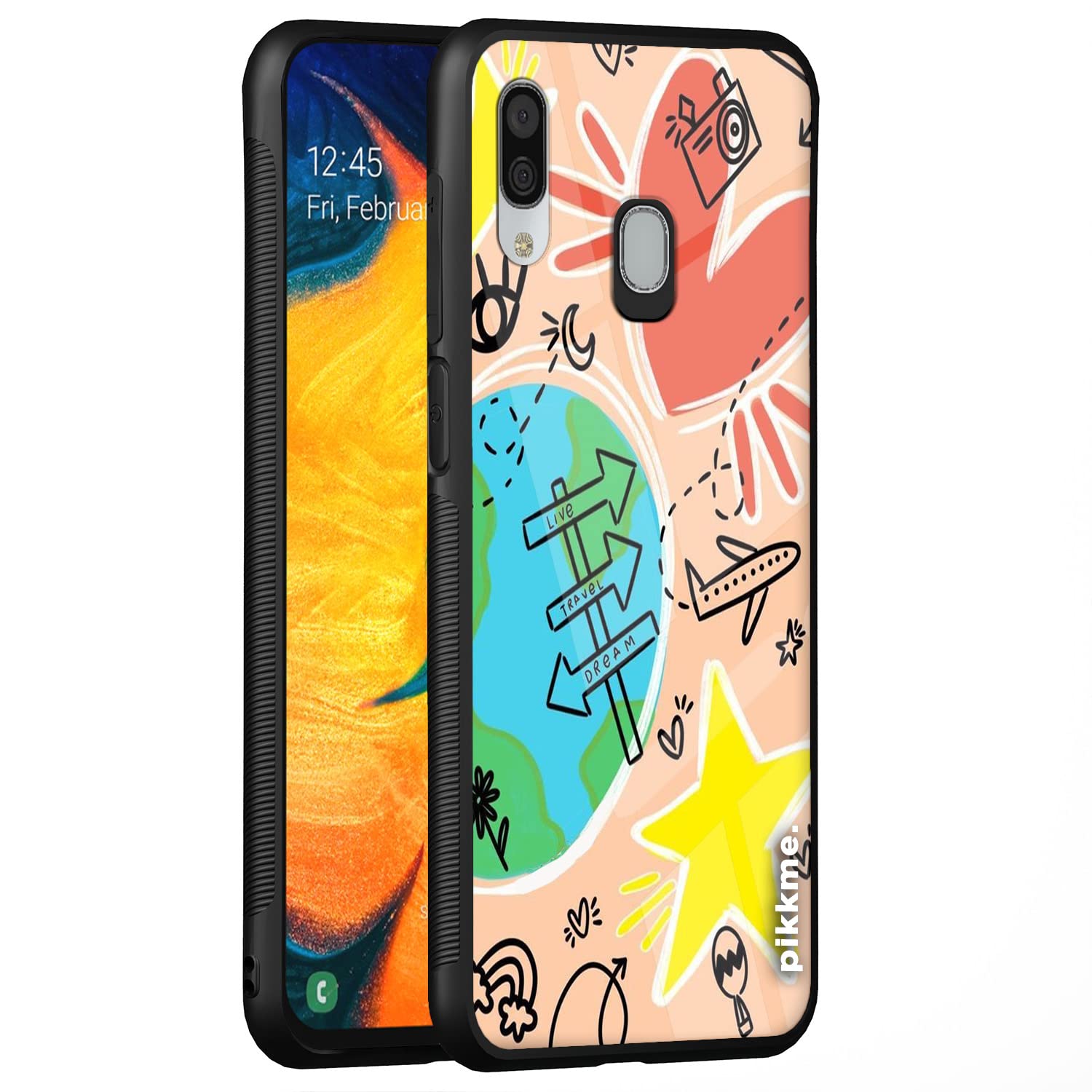 Pikkme Hybrid mobile back cover for Samsung A20/A30/M10s