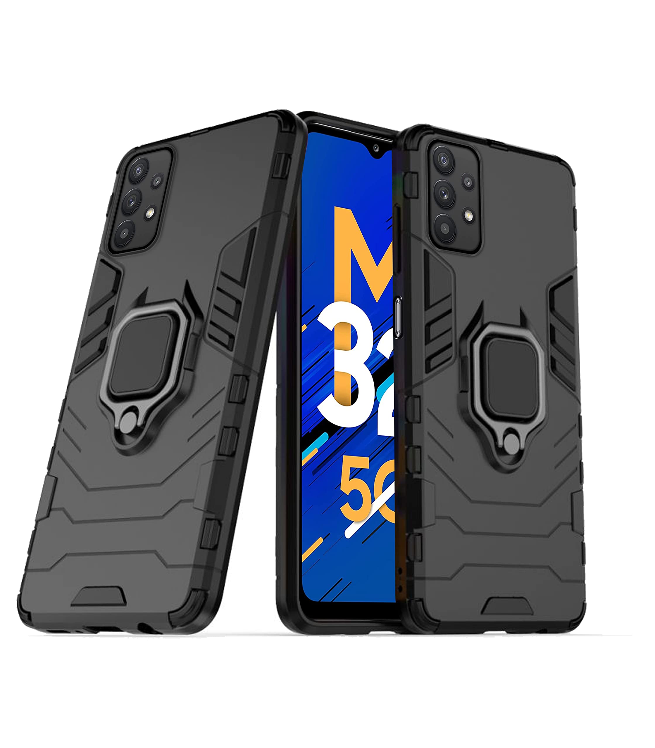 Pikkme black D5 Tough Armor phone cover for Samsung M32 5G
