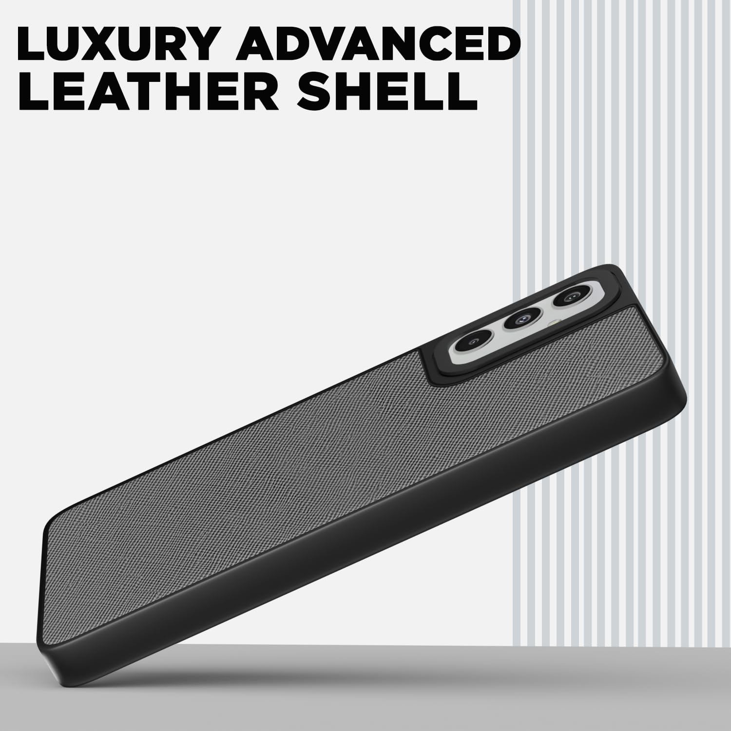 Pikkme Samsung M34/F34 5G Leatherback grey mobile back cover – photo 2