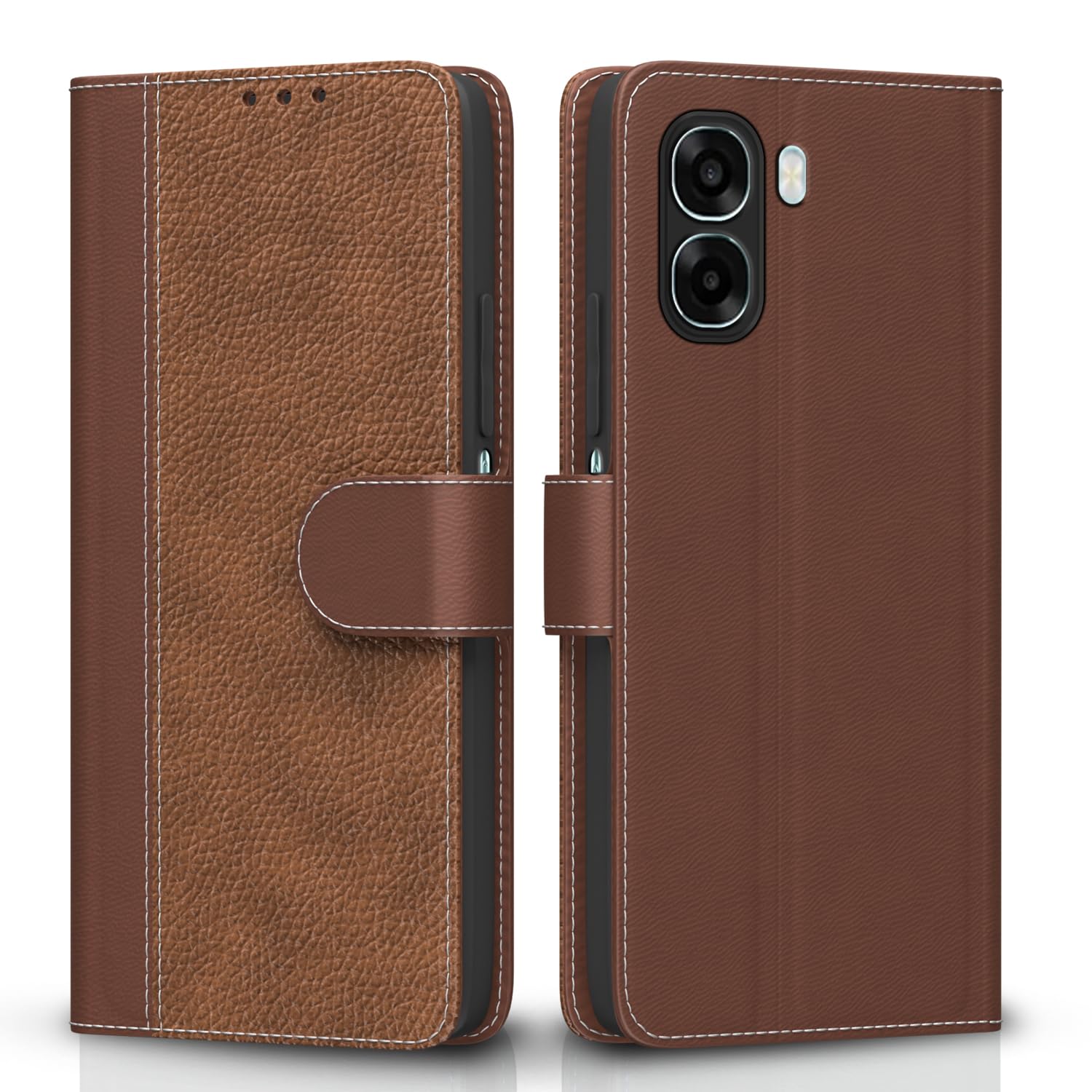 Pikkme Oppo A6X 5G tan flip cover