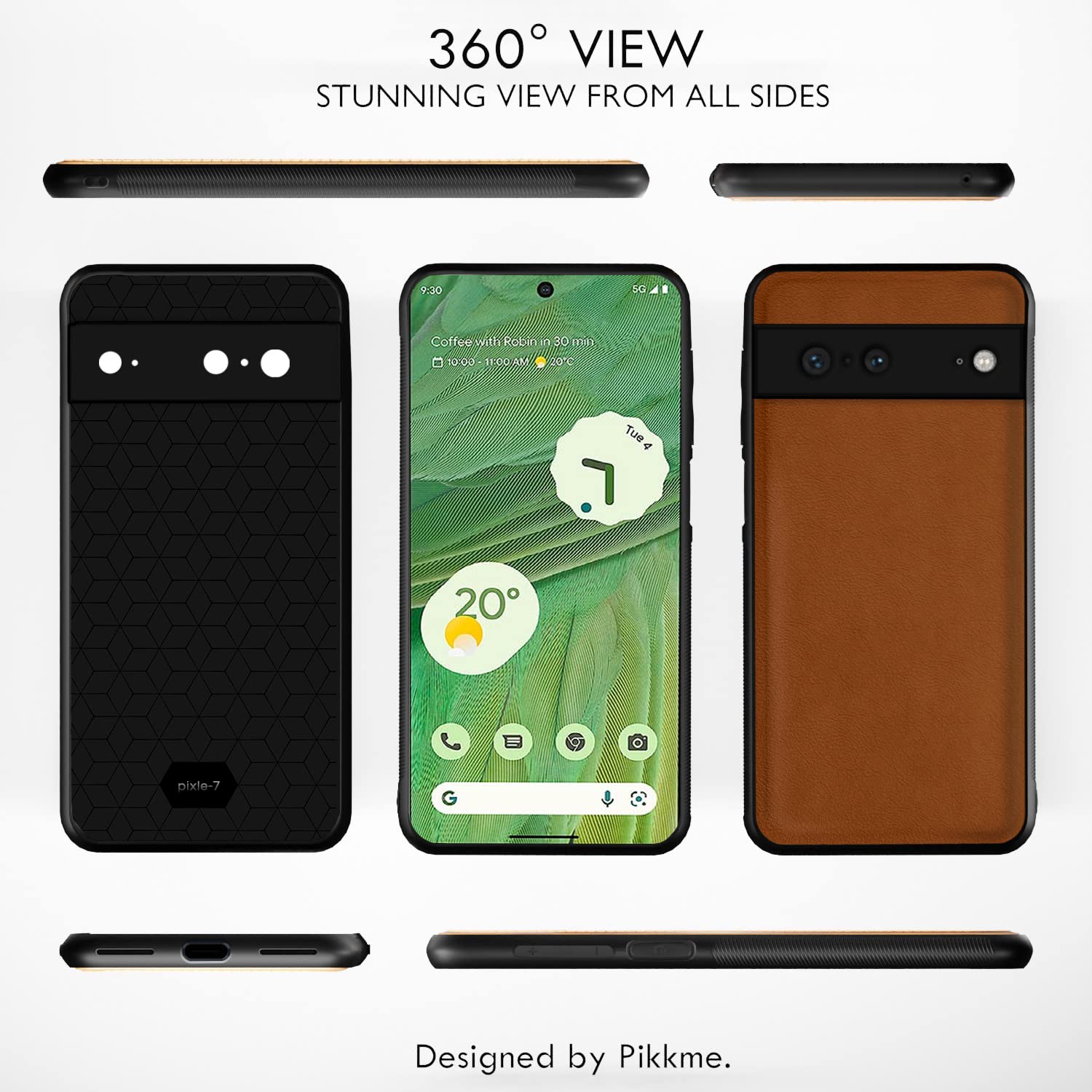 Google Pixel 7 mobile back cover in camel by Pikkme – photo 2