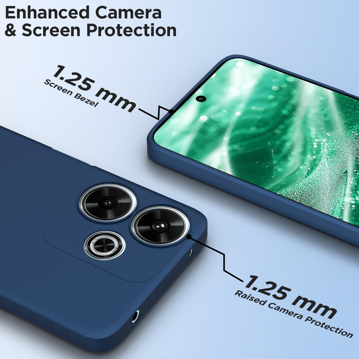 Pikkme blue back cover for Redmi 13/Poco M6 Plus 5G – photo 2