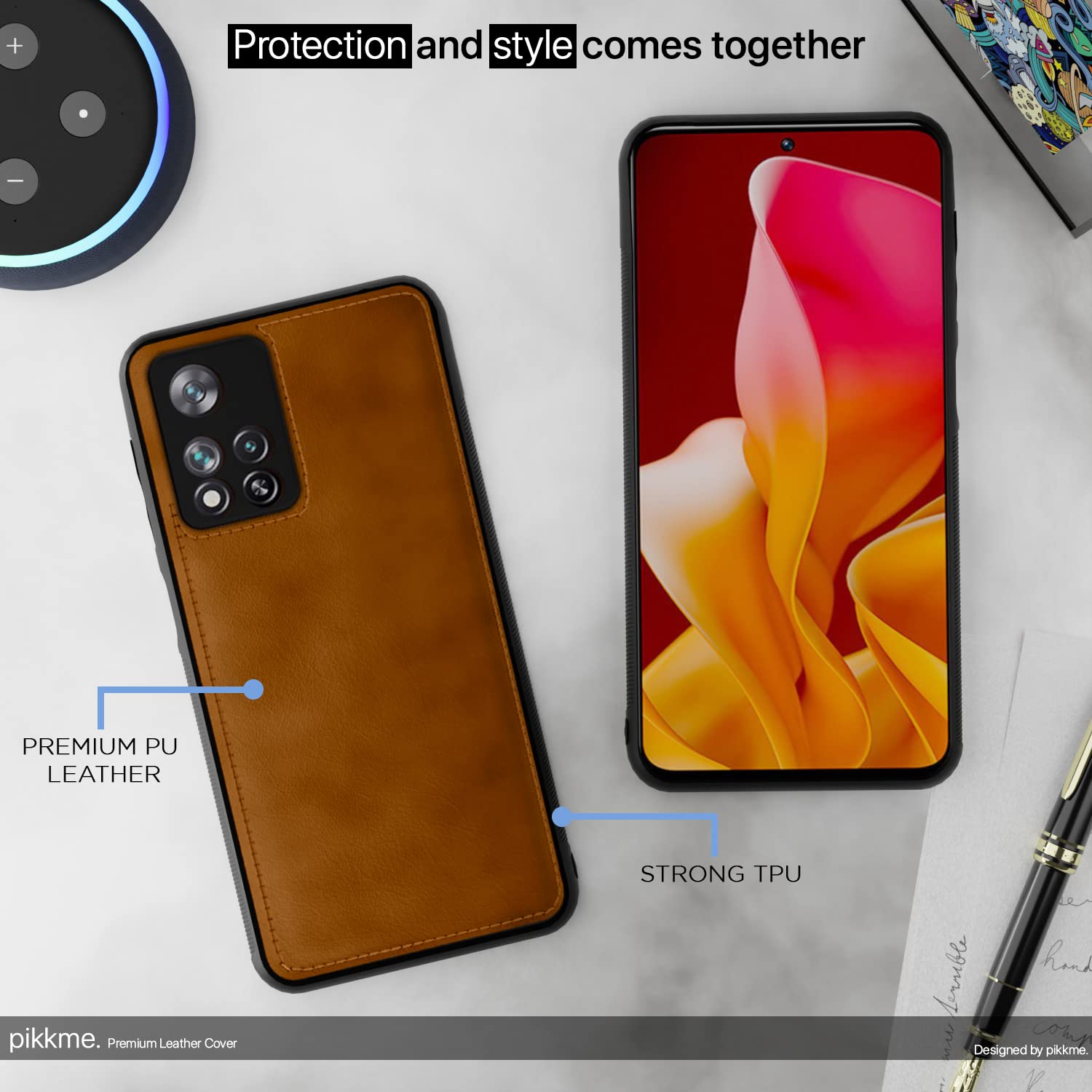 Pikkme Mi 11i 5G  Leather Back Case | Brown