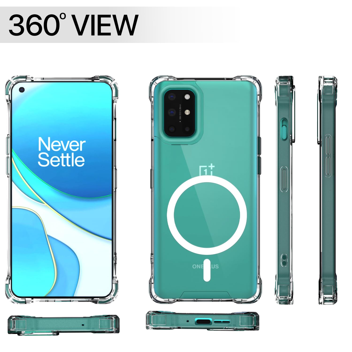 Transparent mag-safe MagSafe mobile cover for OnePlus 8T/9R – Pikkme – photo 7