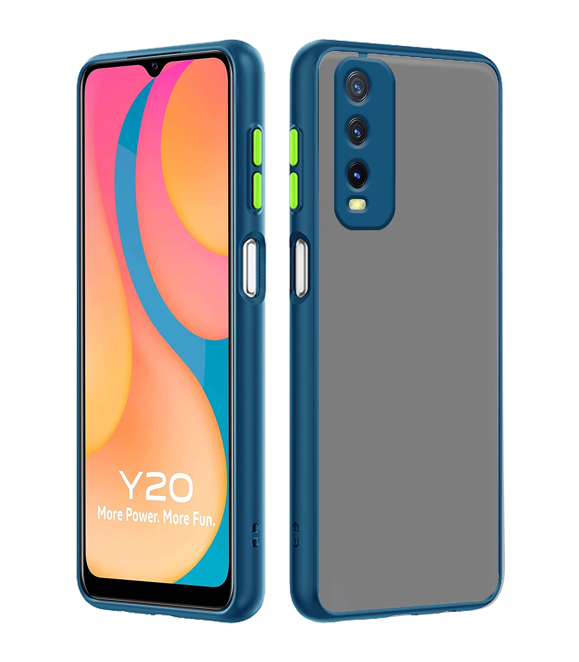 Vivo Y20/Y20i back cover in blue by Pikkme
