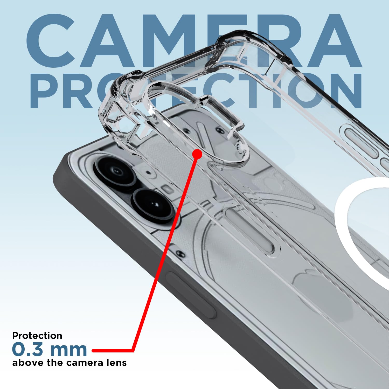 Transparent mag-safe MagSafe mobile back cover for Nothing Phone 1 – Pikkme – photo 5