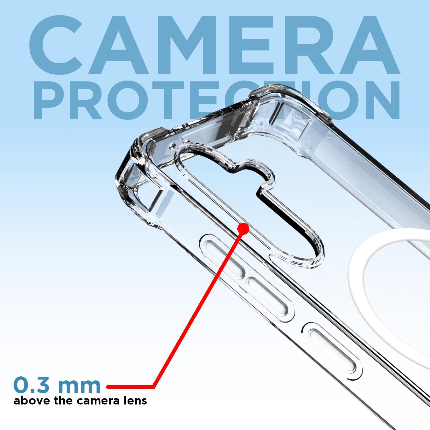 Pikkme Samsung Galaxy A36 5G Mag-Safe Shockproof PC + TPU Back Cover (Transparent)