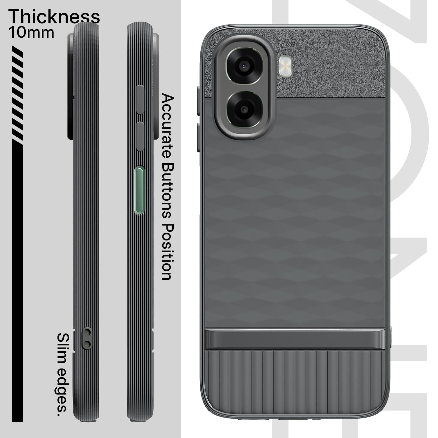 Pikkme Oppo A6X 5G Silicone grey mobile cover – photo 3