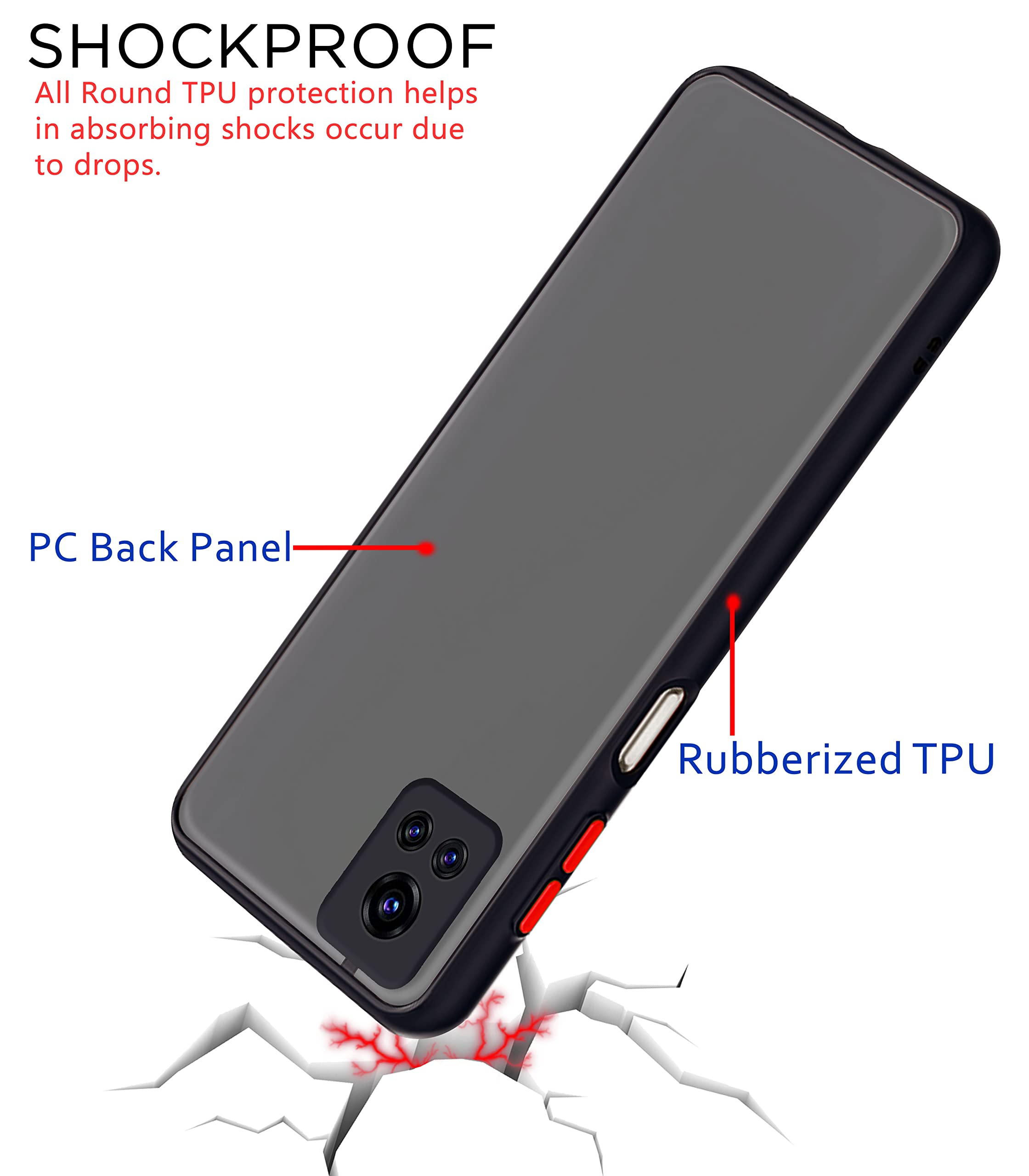 Pikkme Vivo Y72 5G/Y31s black mobile back cover – photo 4