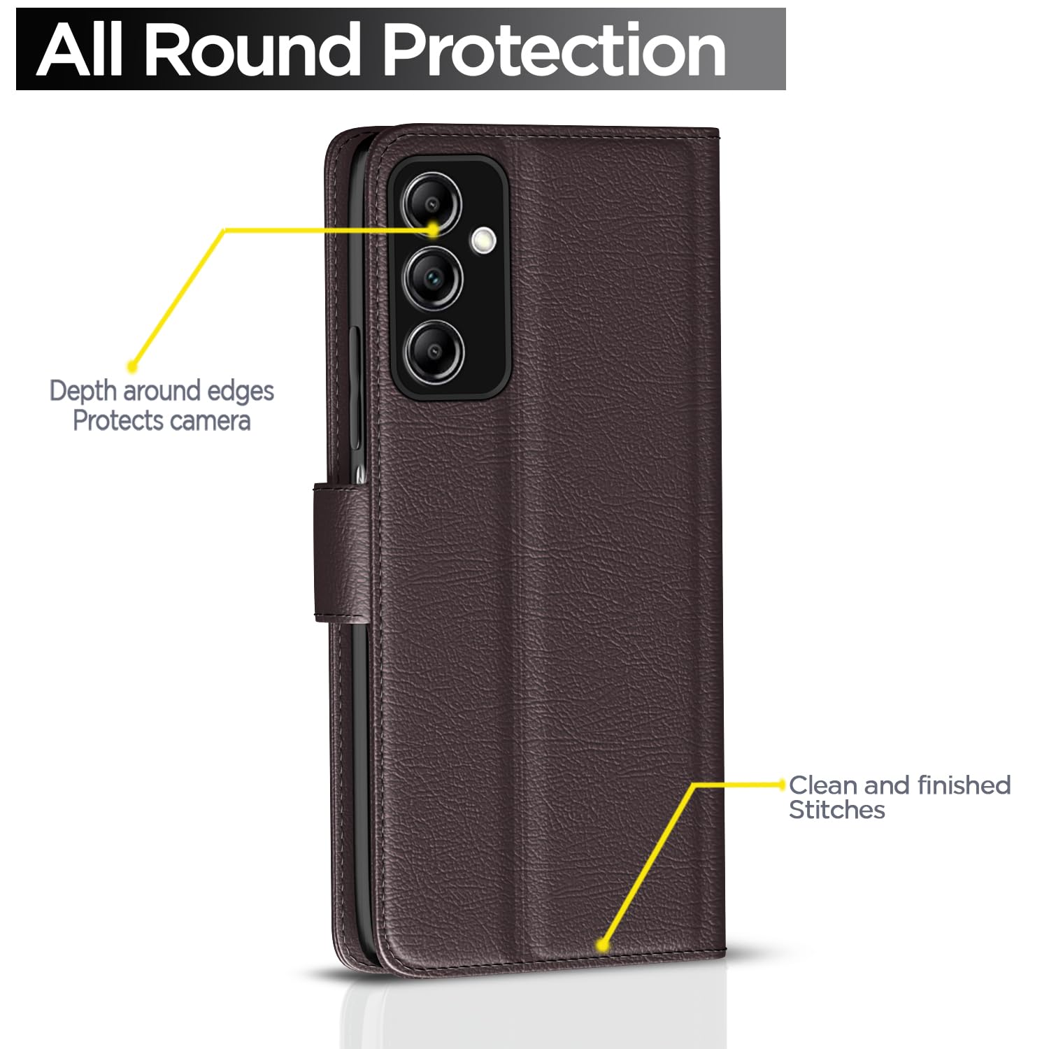 Pikkme coffee Button flip cover for Samsung F23 5G – photo 4