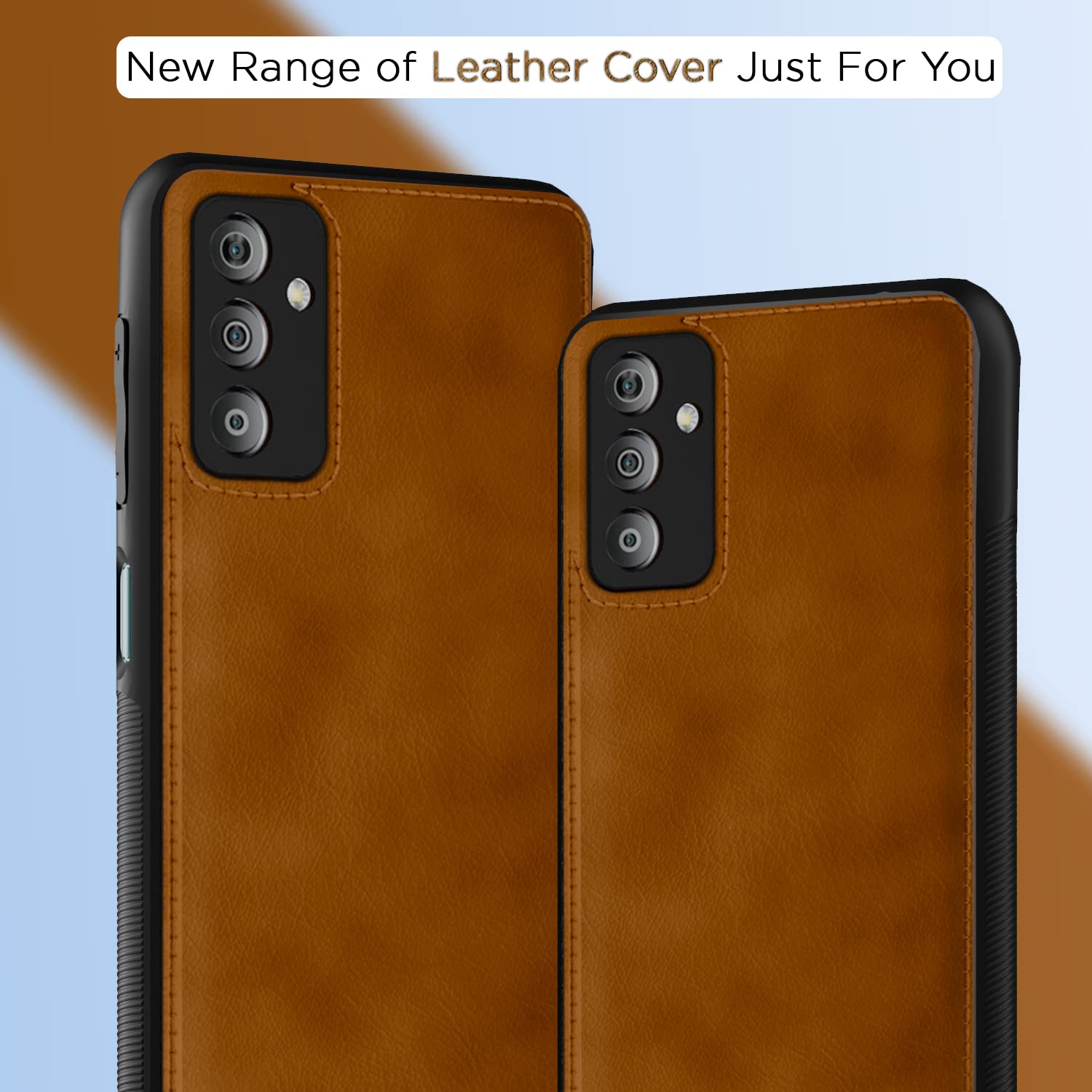 Pikkme Samsung Galaxy F23 5G Leatherback Back Case | Brown