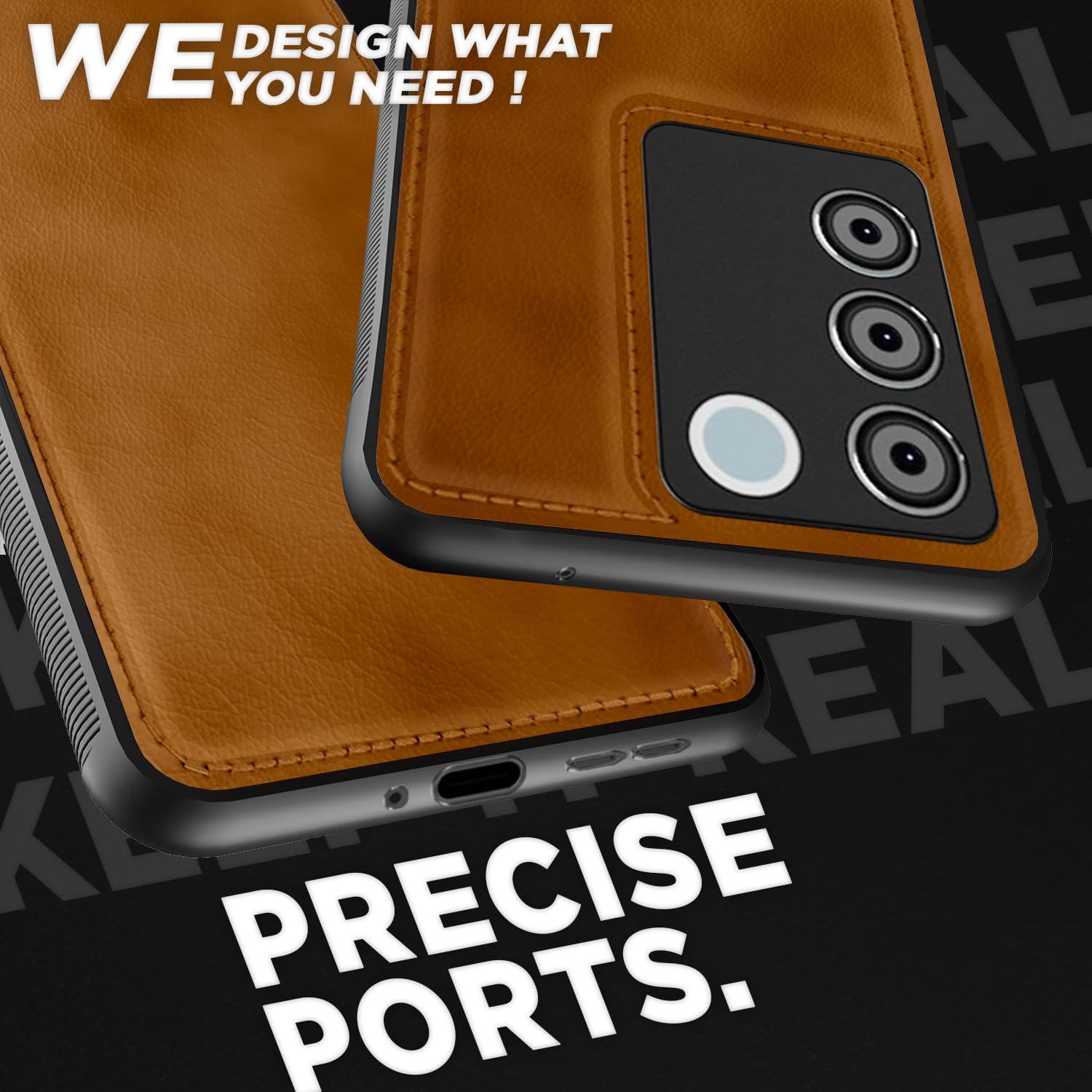Vivo V27 5G/V27 Pro mobile cover in brown by Pikkme – photo 4