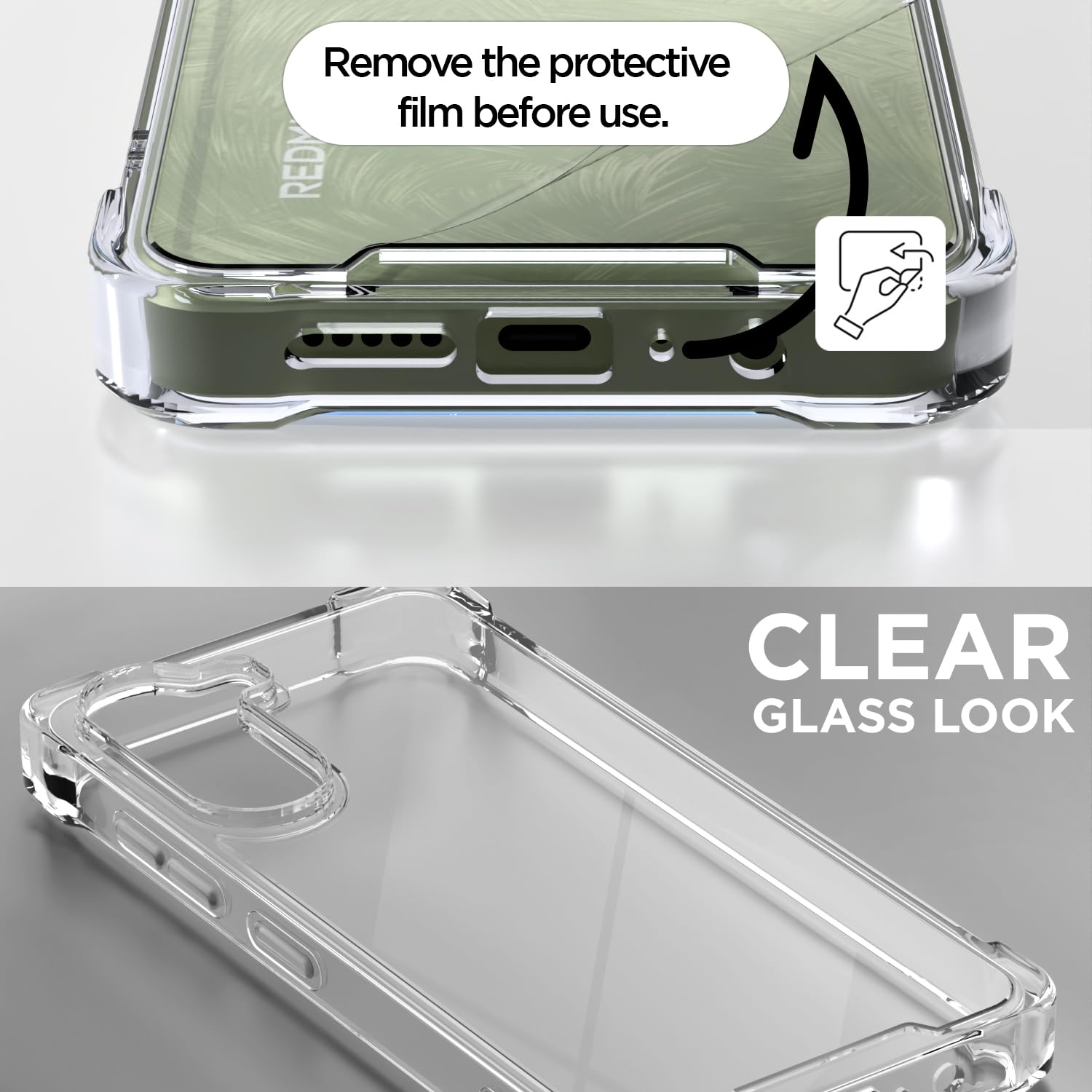 Pikkme transparent mobile back cover for Redmi A7 Pro/Poco C85x 5G – photo 3