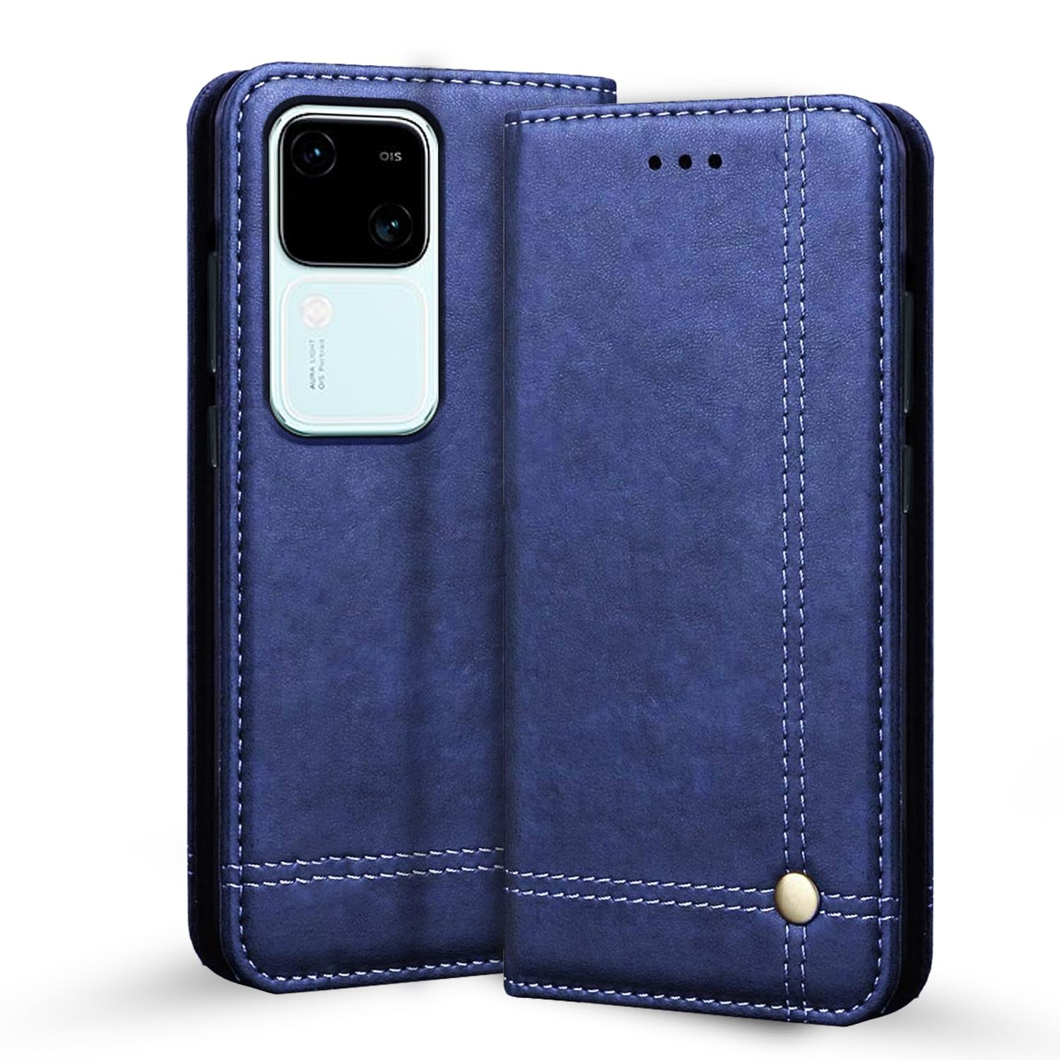 Pikkme blue flip cover for Vivo V30 5G