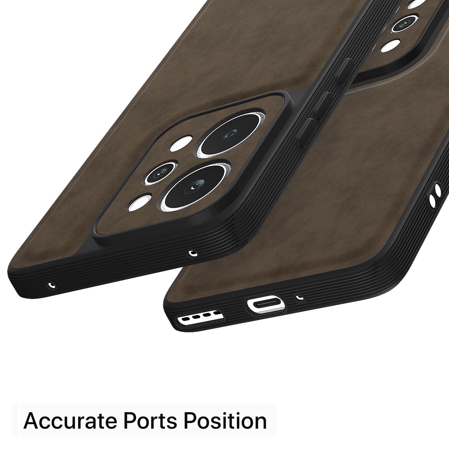 Oppo K14x 5G/A6x/A6s 5G Leather back cover in coffee by Pikkme – photo 4
