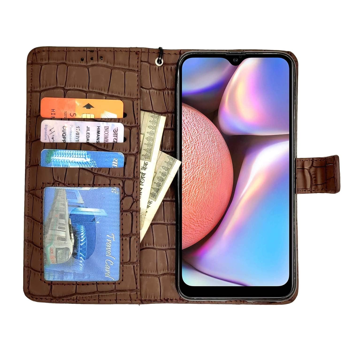 Brown Wallet mobile flip cover for Samsung M21 – Pikkme – photo 2