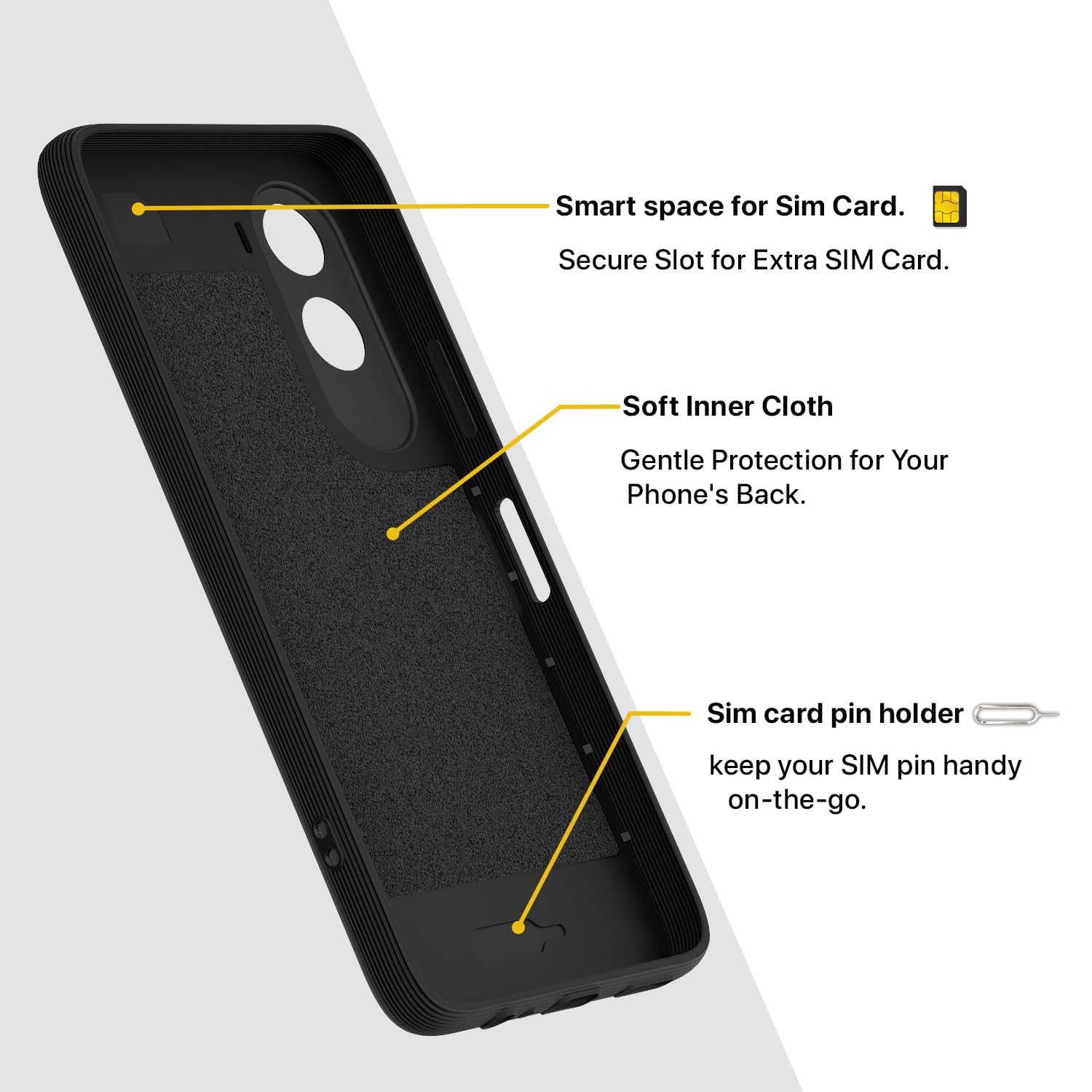 Pikkme Redmi A7 Pro/Poco C85x 5G Silicone black mobile cover – photo 6