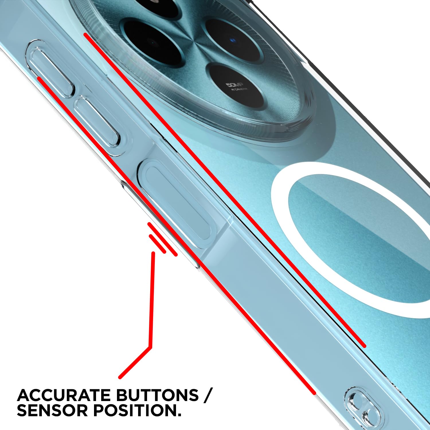 Poco M7 5G back cover in transparent mag-safe by Pikkme – photo 6
